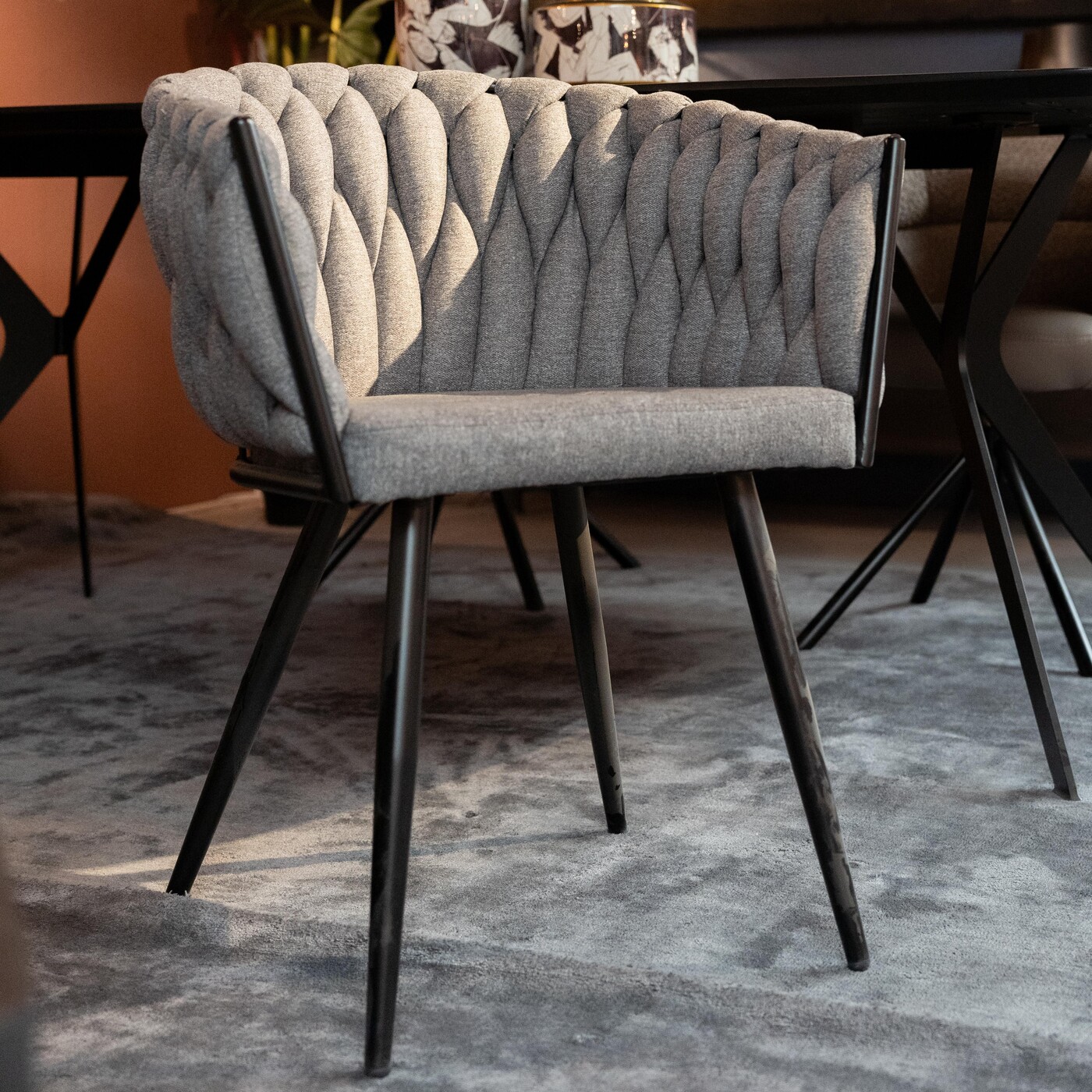 Стул с подлоктниками Dean Grey от KARE Design