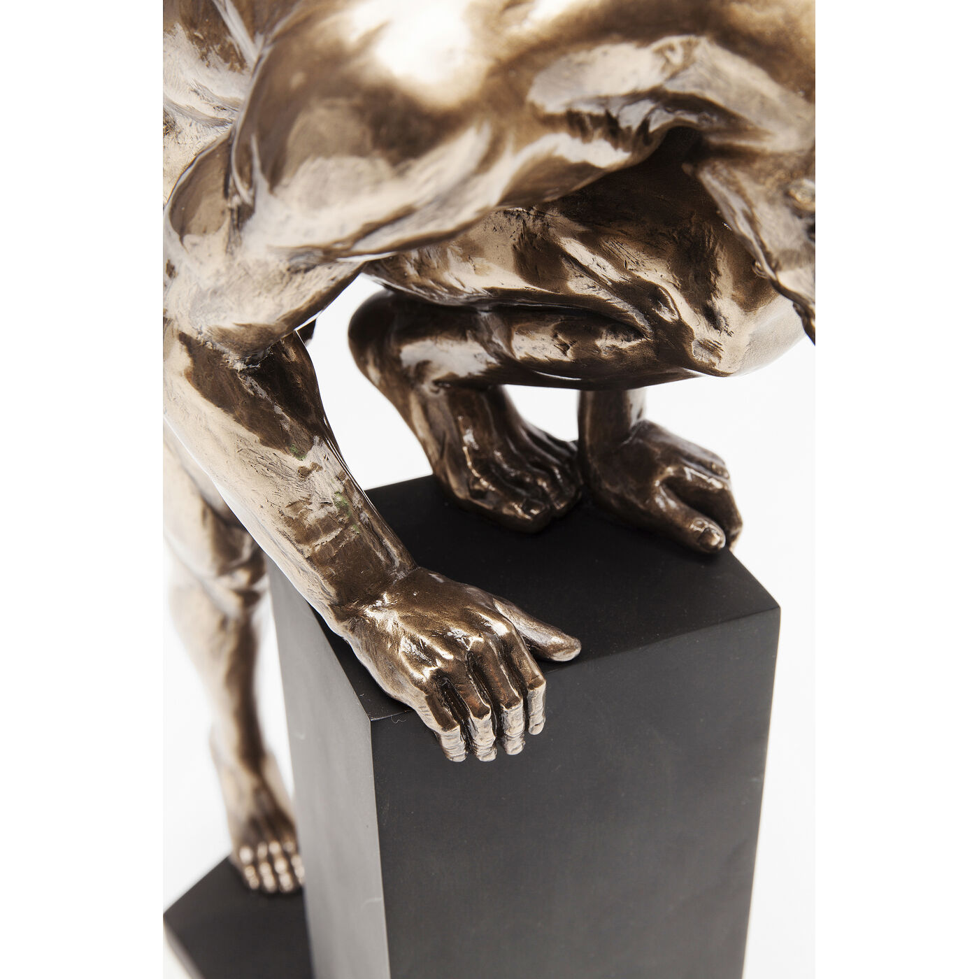 Фигура декоративная Nude Man Stand «Обнажённый мужчина стоячий» 35 см, Бронзовый от KARE Design
