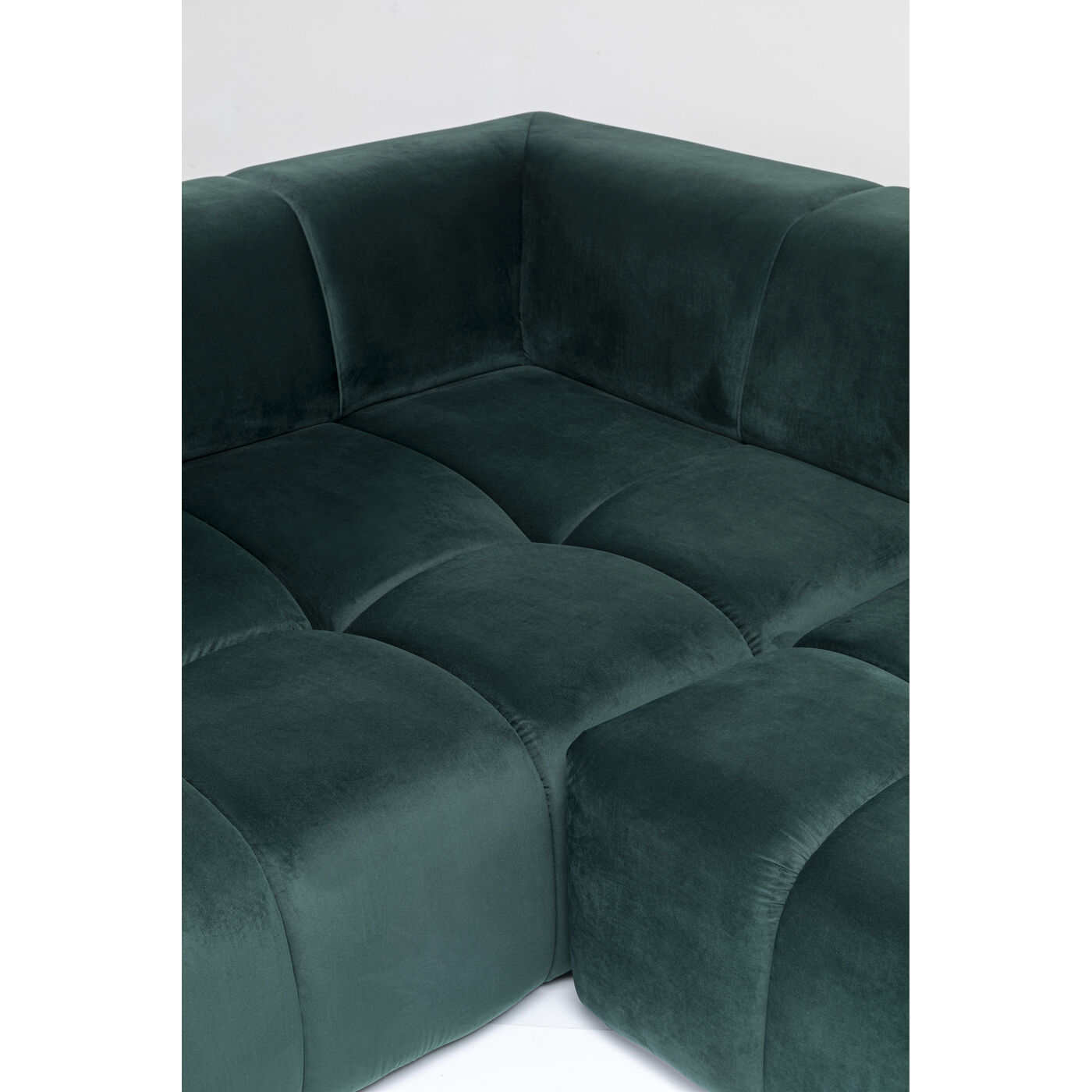 Диван угловой левосторонний Belami Velvet Dark Green Left 265 см от KARE Design