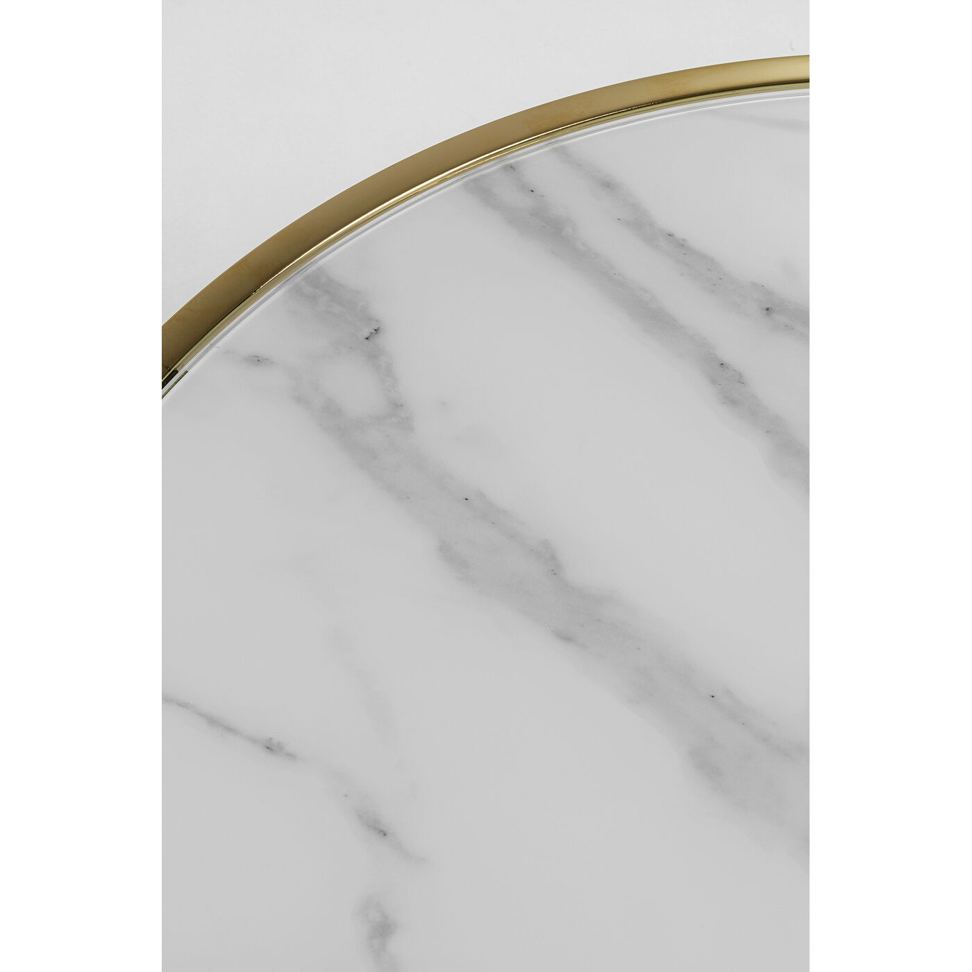 Стол кофейный West Beach Brass Ø80 см от KARE Design