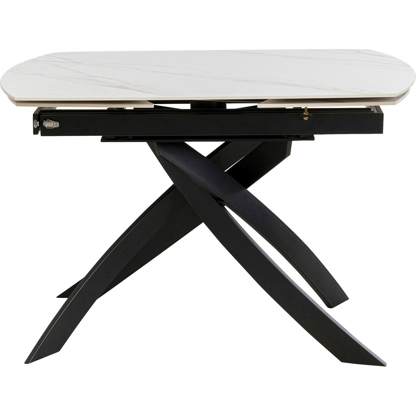 Стол раздвижной Twist Onyx 120(30+30)x90 см от KARE Design