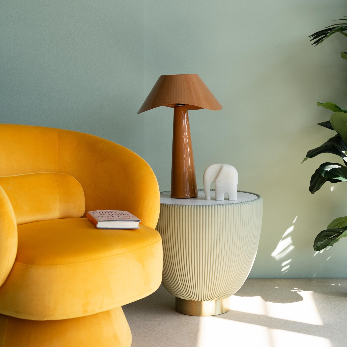 Светильник настольный Cloudy Round Orange 49cm от KARE Design