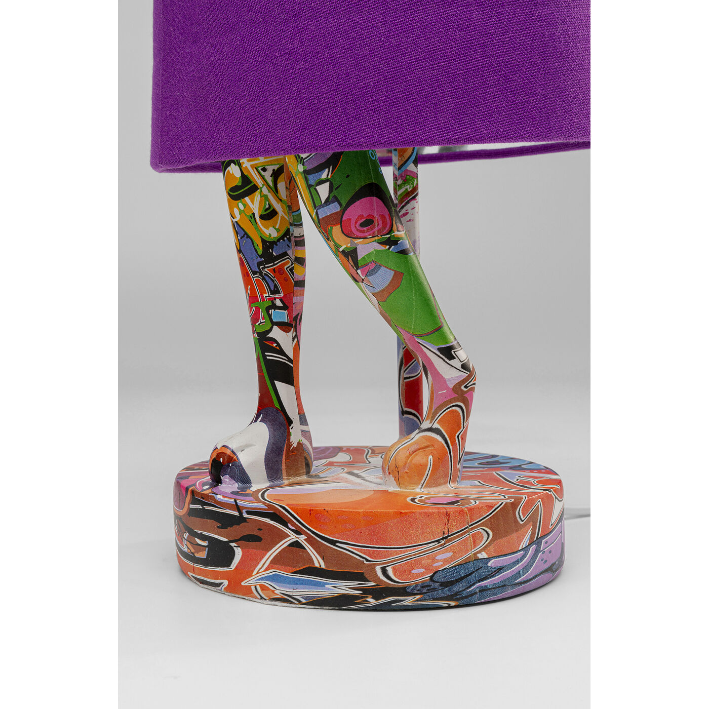 Светильник настольный "Кролик" Rabbit Graffiti/Purple, Граффити/фиолетовый, 50 см от KARE Design