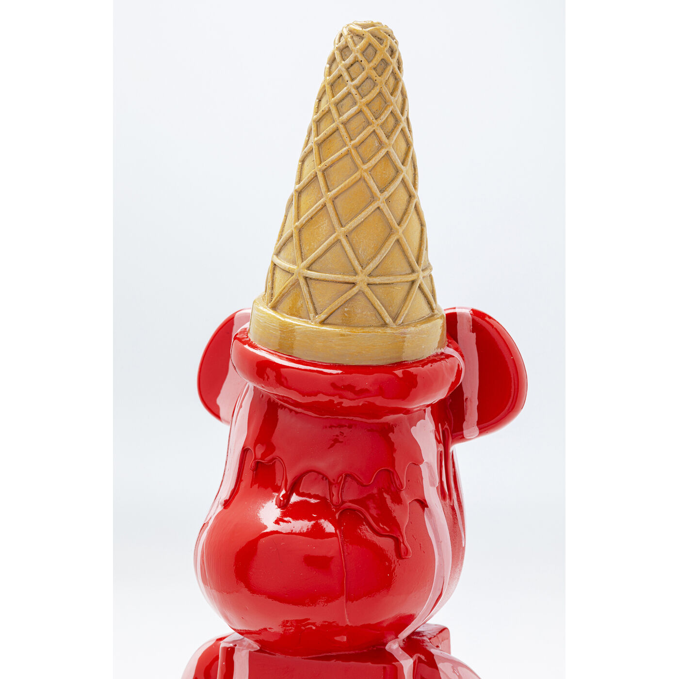 Фигура декоративная Gelato Bear «Мишка с мороженым» 40 см, Красный от KARE Design