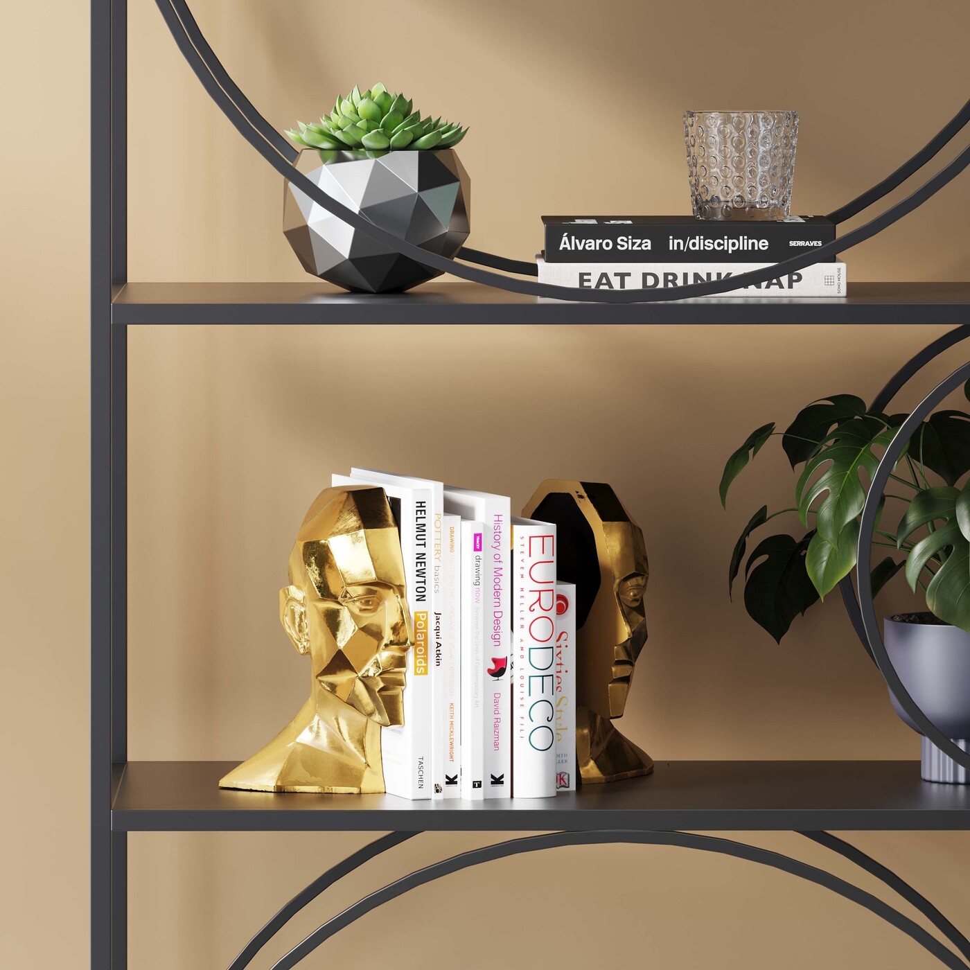 Держатель для книг Face «Лицо» (2 шт) от KARE Design