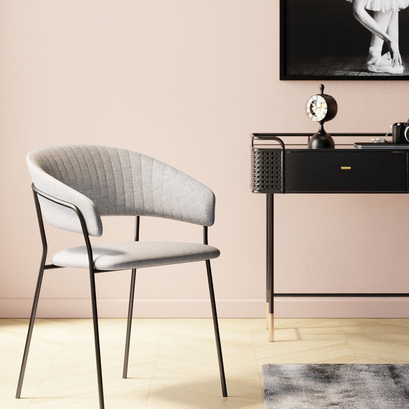 Стул с подлокотниками Belle Beige (2 шт) от KARE Design