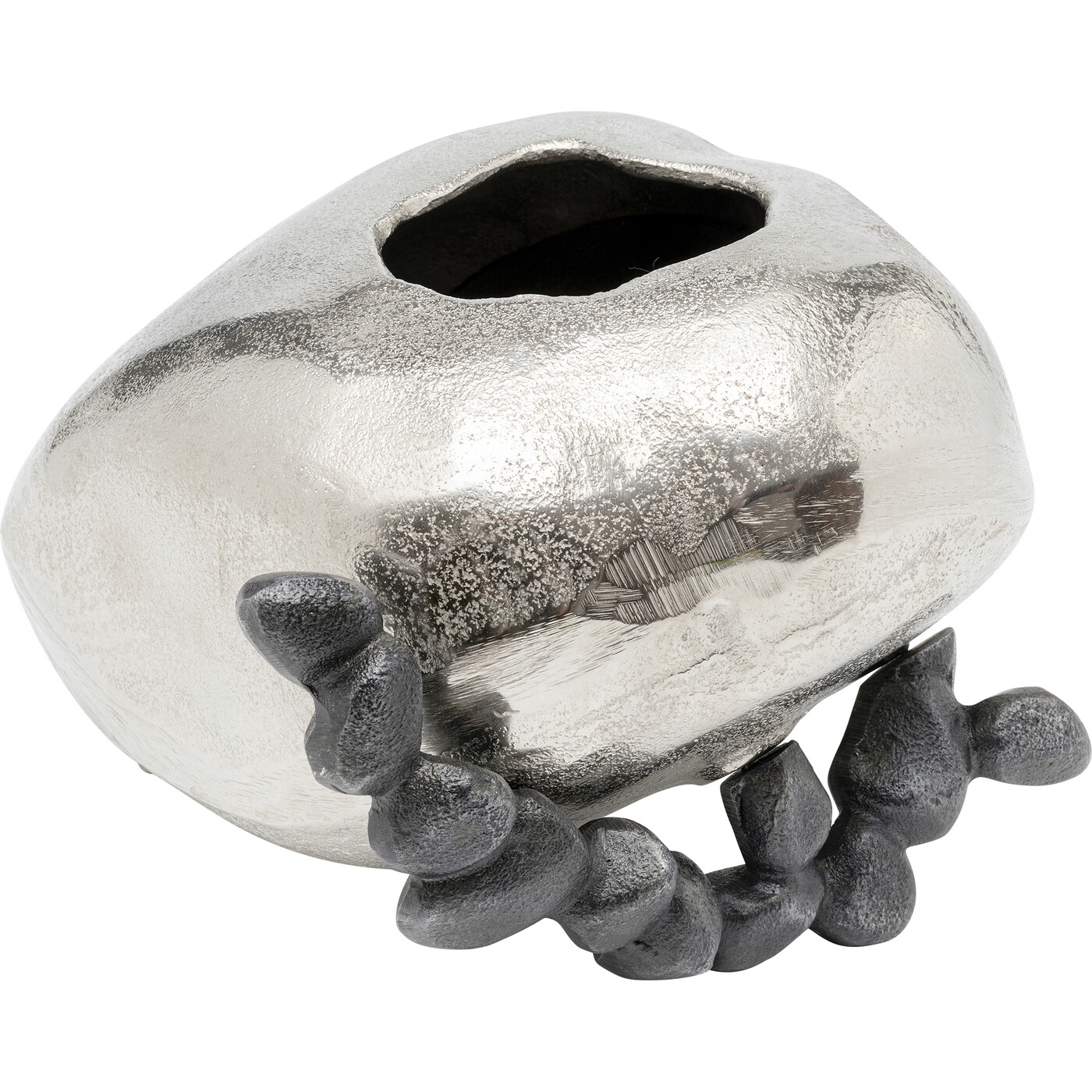 Ваза Art Stones «Художественные камни» 21 см, Серебряный от KARE Design