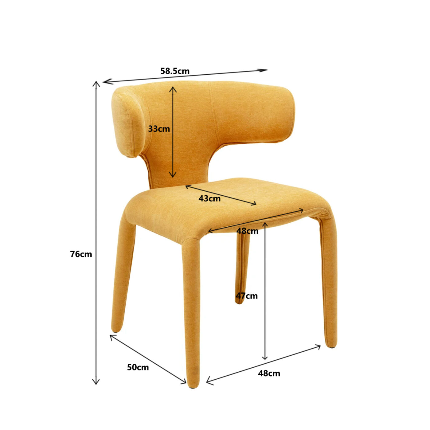 Стул Tobi Yellow