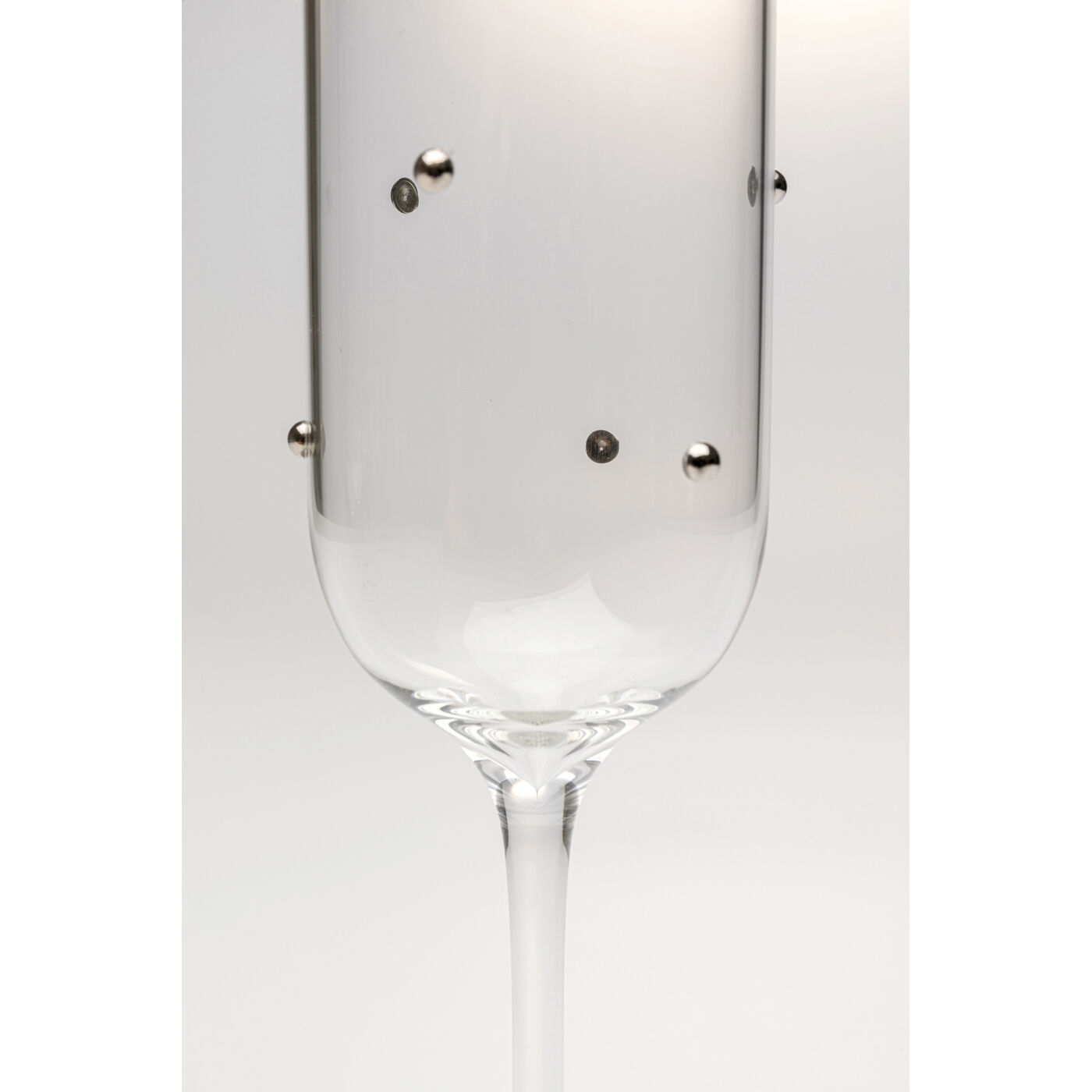 Бокал для шампанского Glam Dots Silver 25cm от KARE Design