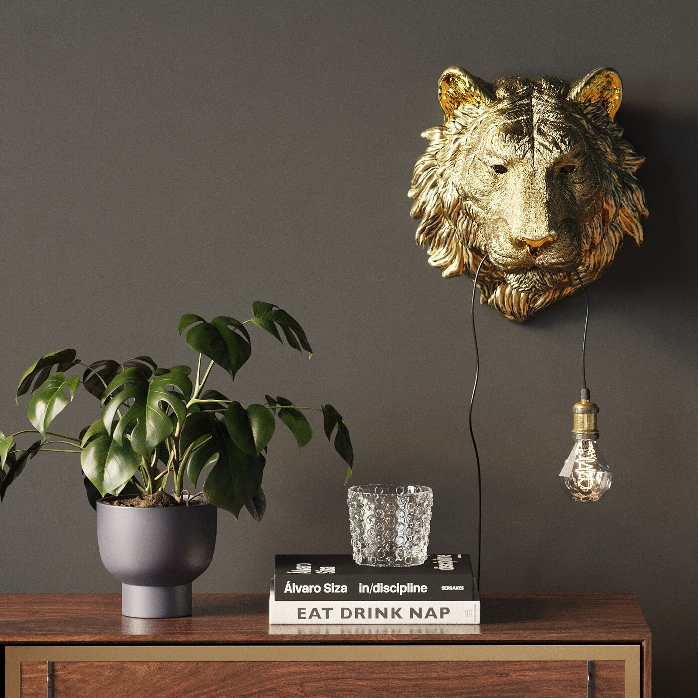 Светильник настенный Tiger Head "Голова тигра" от KARE Design