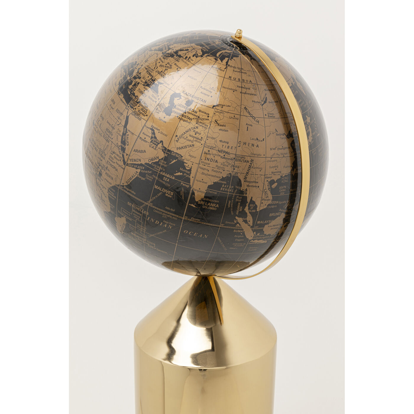 Объект декоративный Globe Top «Глобус с верхушкой» 132 см, Золотой от KARE Design
