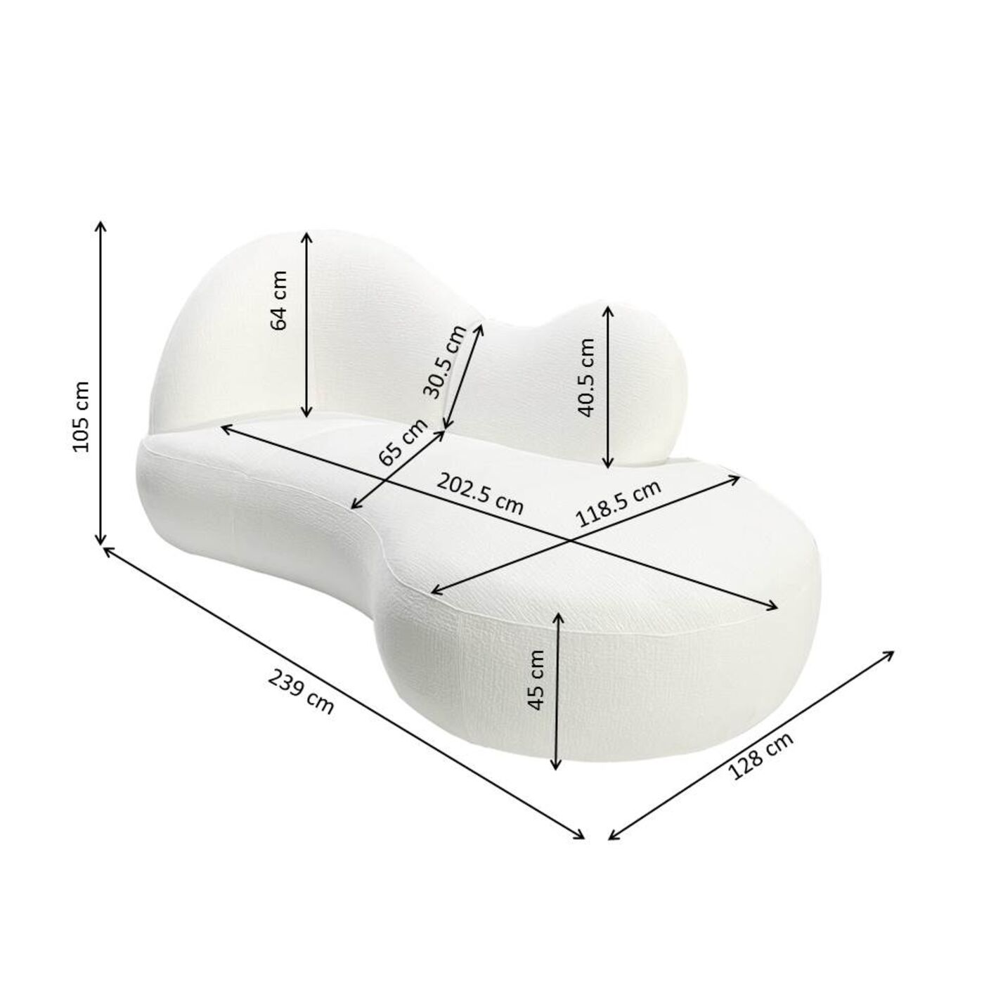 Диван KARE x Karim Rashid Cloud Nest Nature 239 см от KARE Design