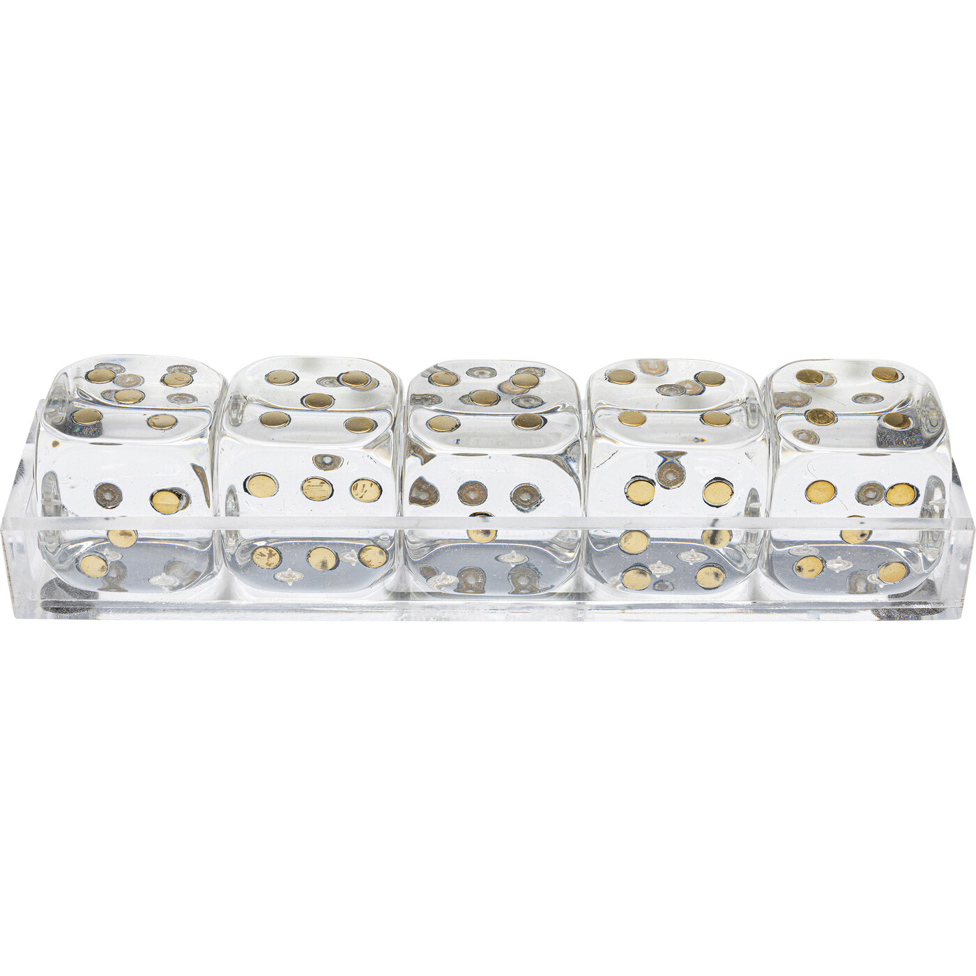 Объект декоративный Dice Transparent «Прозрачные кубики» 17x4 см от KARE Design