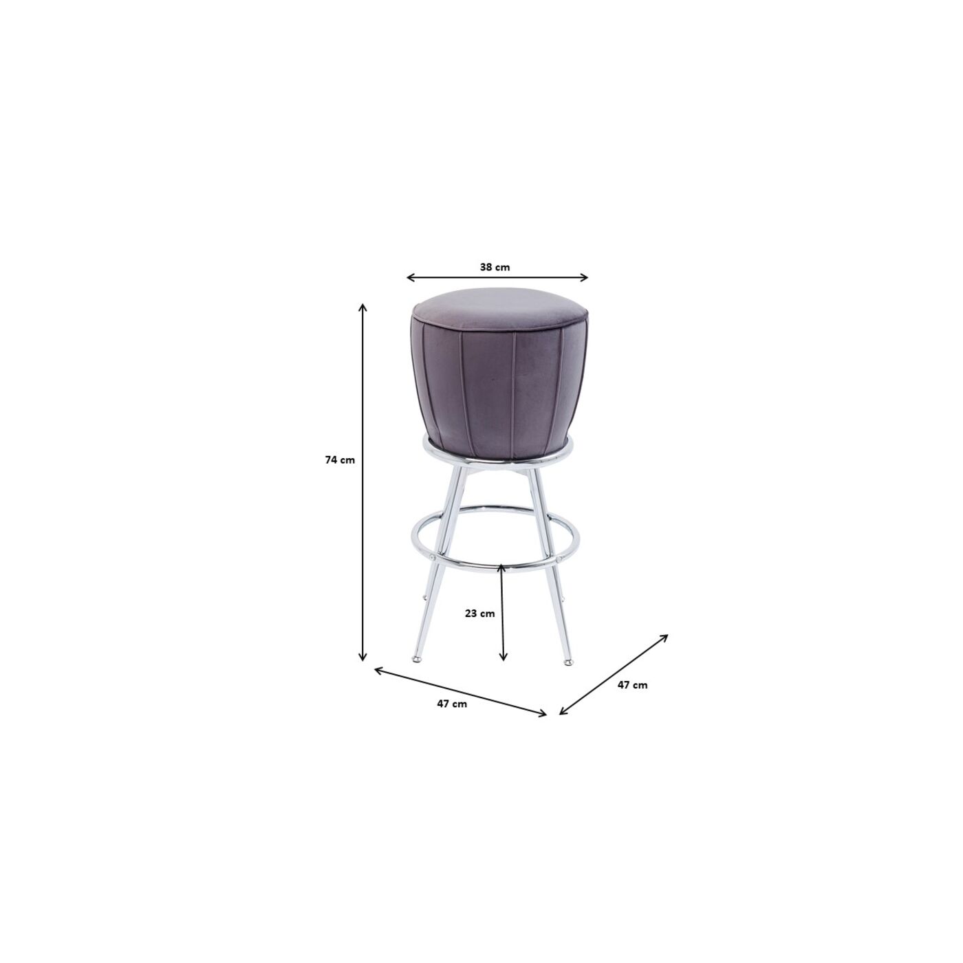 Стул барный After Work Chrome от KARE Design