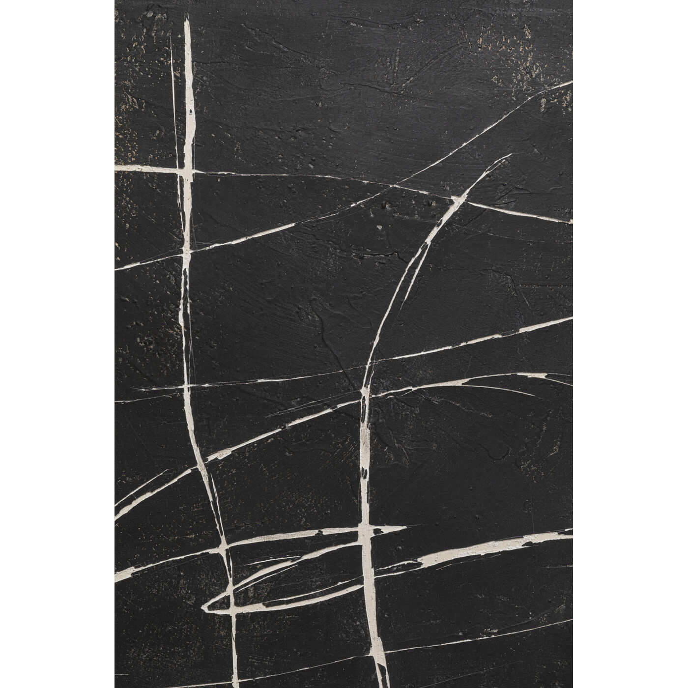 Картина на холсте Sketch Black «Монохромная абстракция» 120x120 см от KARE Design