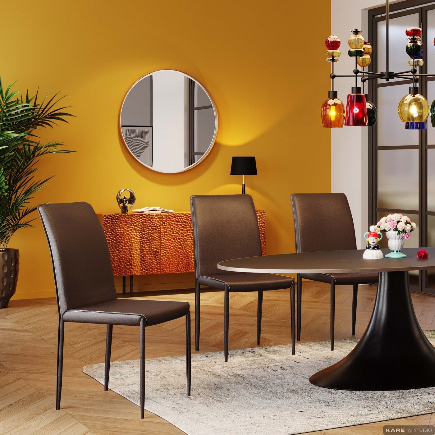 Стул Milano Brown от KARE Design