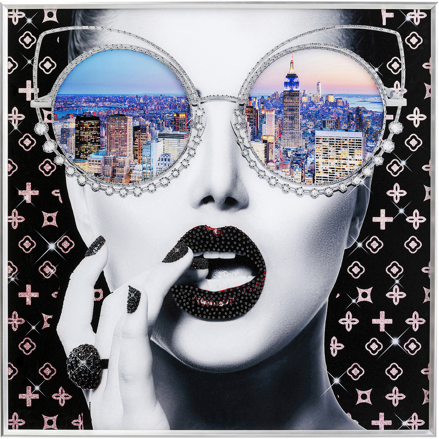 Картина в раме NY View «Нью-Йорк» 80x80 см от KARE Design