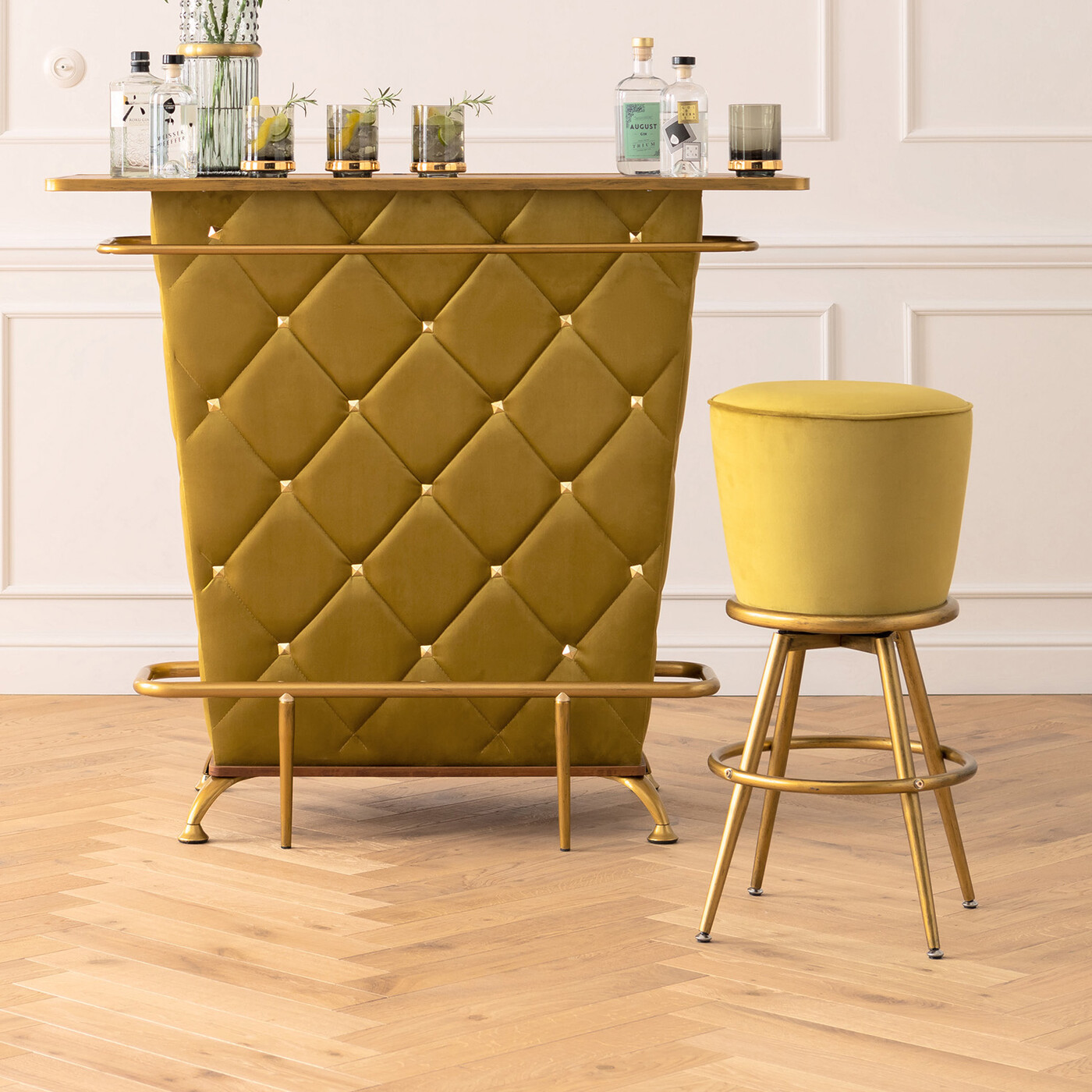 Стул барный Lady Rock Yellow от KARE Design