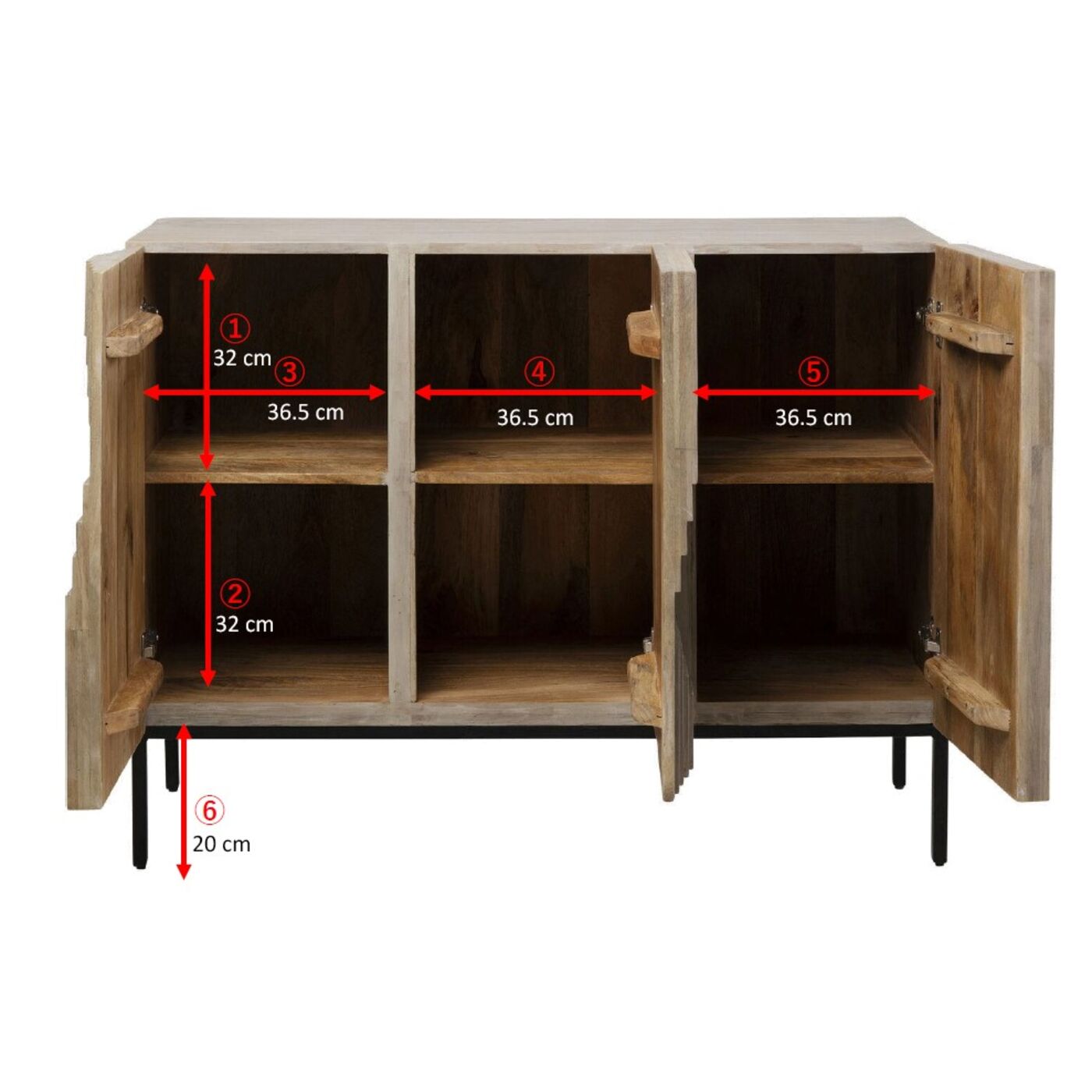 Комод широкий Figaro 115x90 см от KARE Design