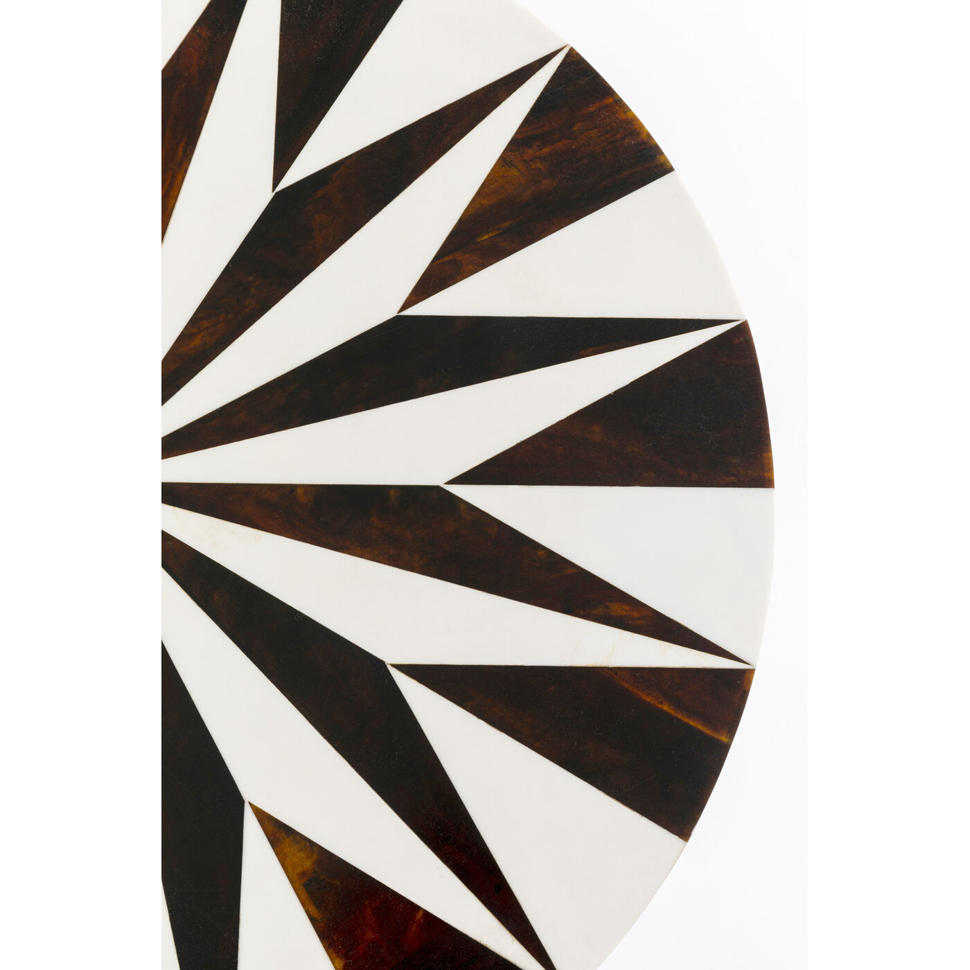 Стол приставной Domero Star Brown White Ø40 см от KARE Design