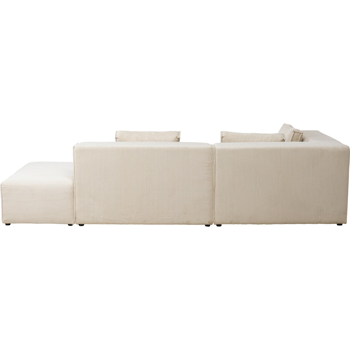 Диван левосторонний угловой Infinity Ottomane Cord Creme Left от KARE Design