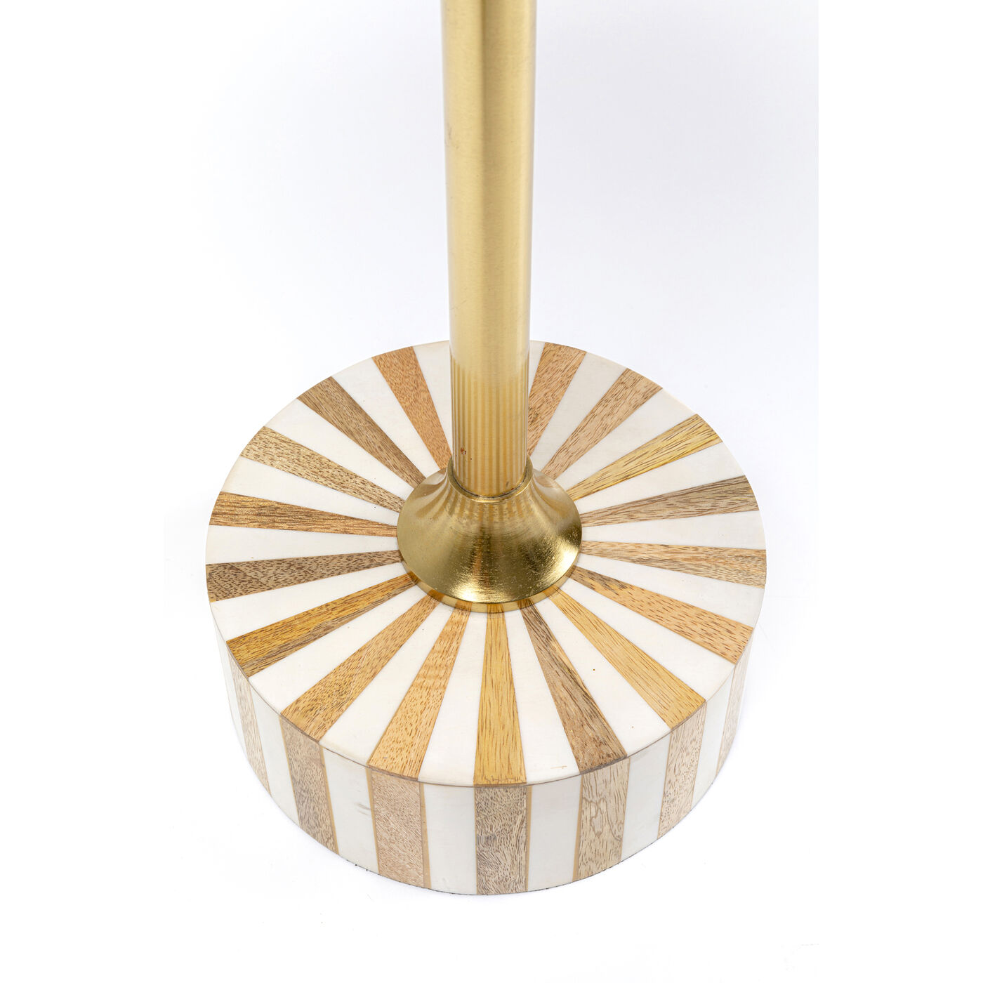 Стол приставной Domero Cirque Gold White Ø40 см