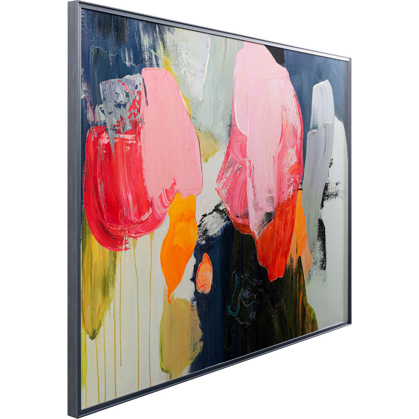 Картина в раме Abstract High Gloss Pink «Абстракция» 160x120 см, Розовый от KARE Design