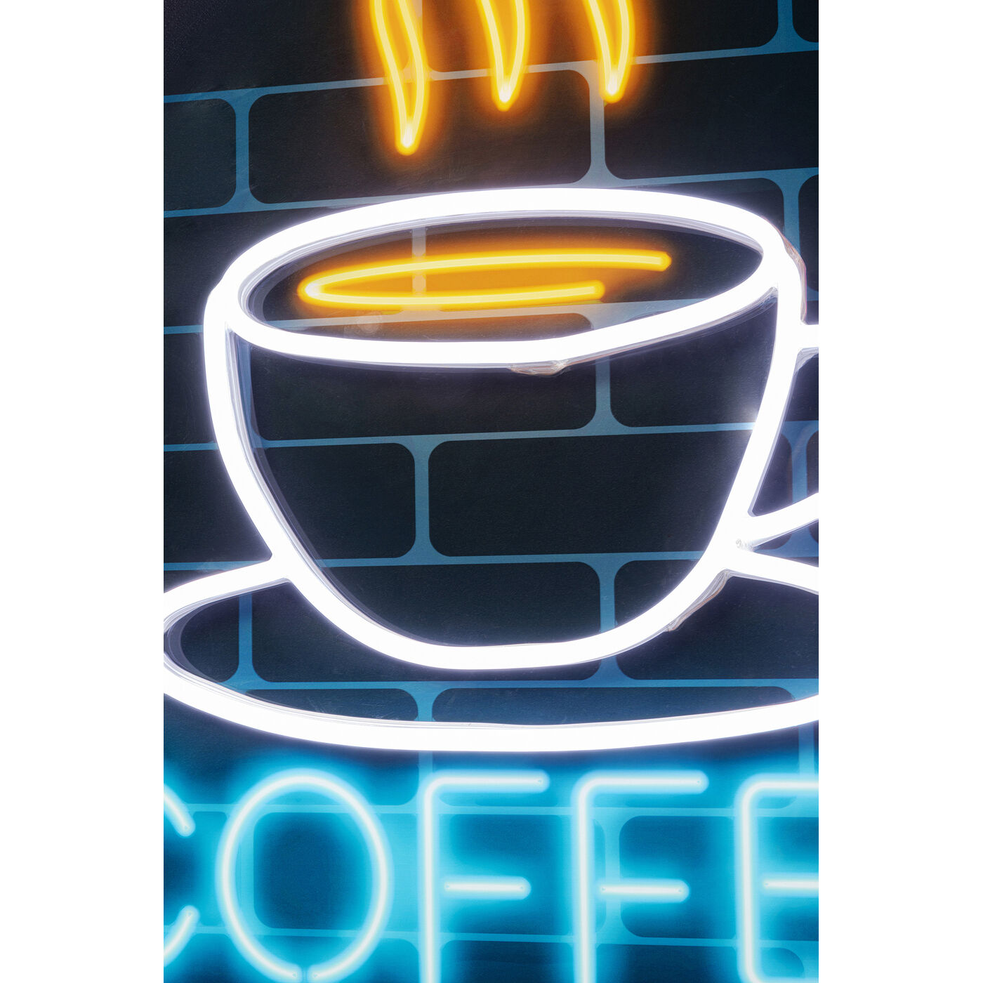 Картина стеклянная Coffee LED «Кофе» 80x80 см от KARE Design