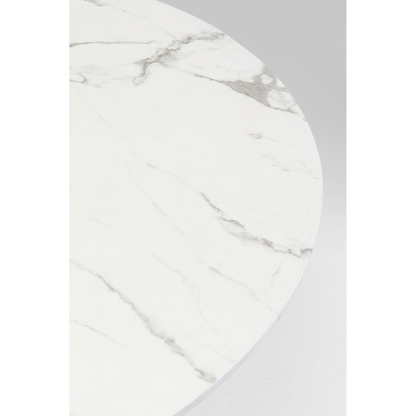 Стол Schickeria Marbleprint White Ø110 см от KARE Design