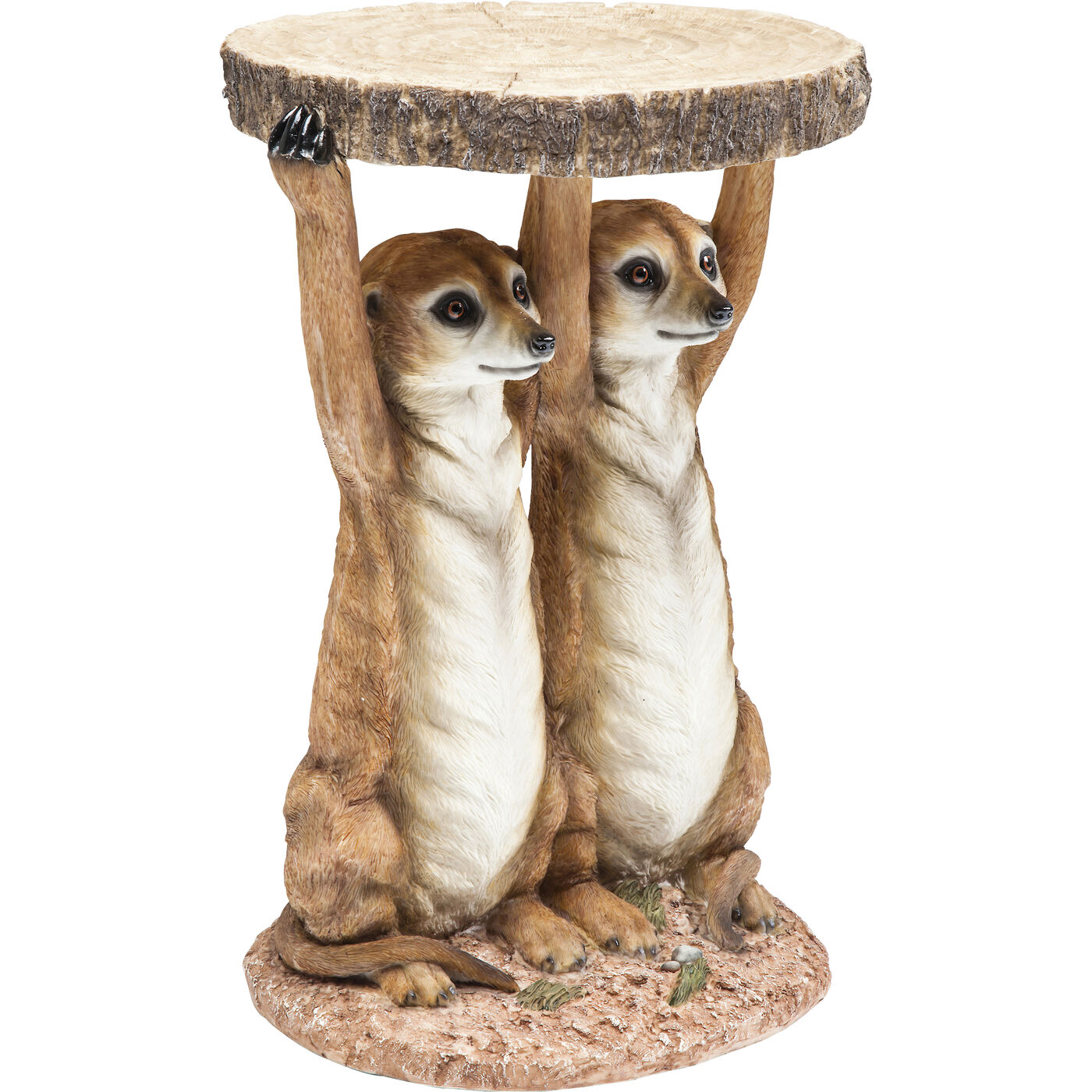Стол приставной Animal Meerkat Sisters "Сурикаты" Ø33 см