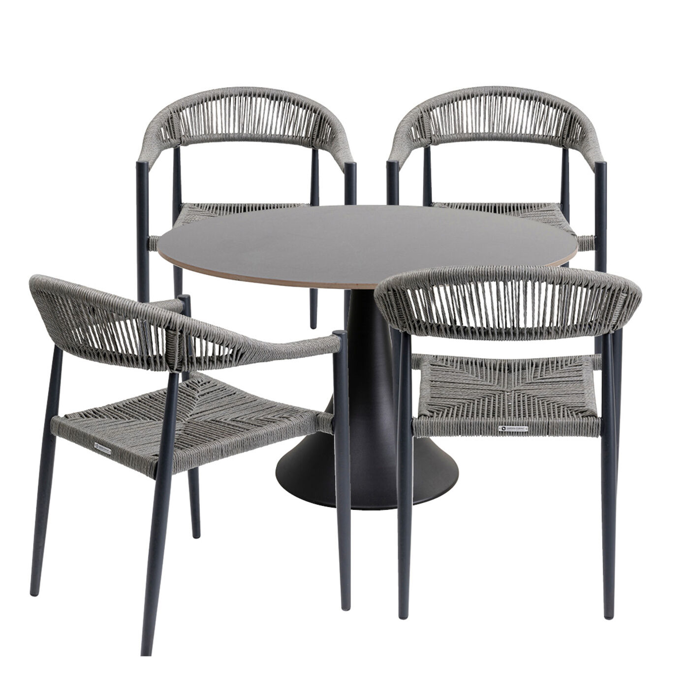 Комплект уличной мебели Palma Possibilita Ø120cm Grey 5/Set от KARE Design