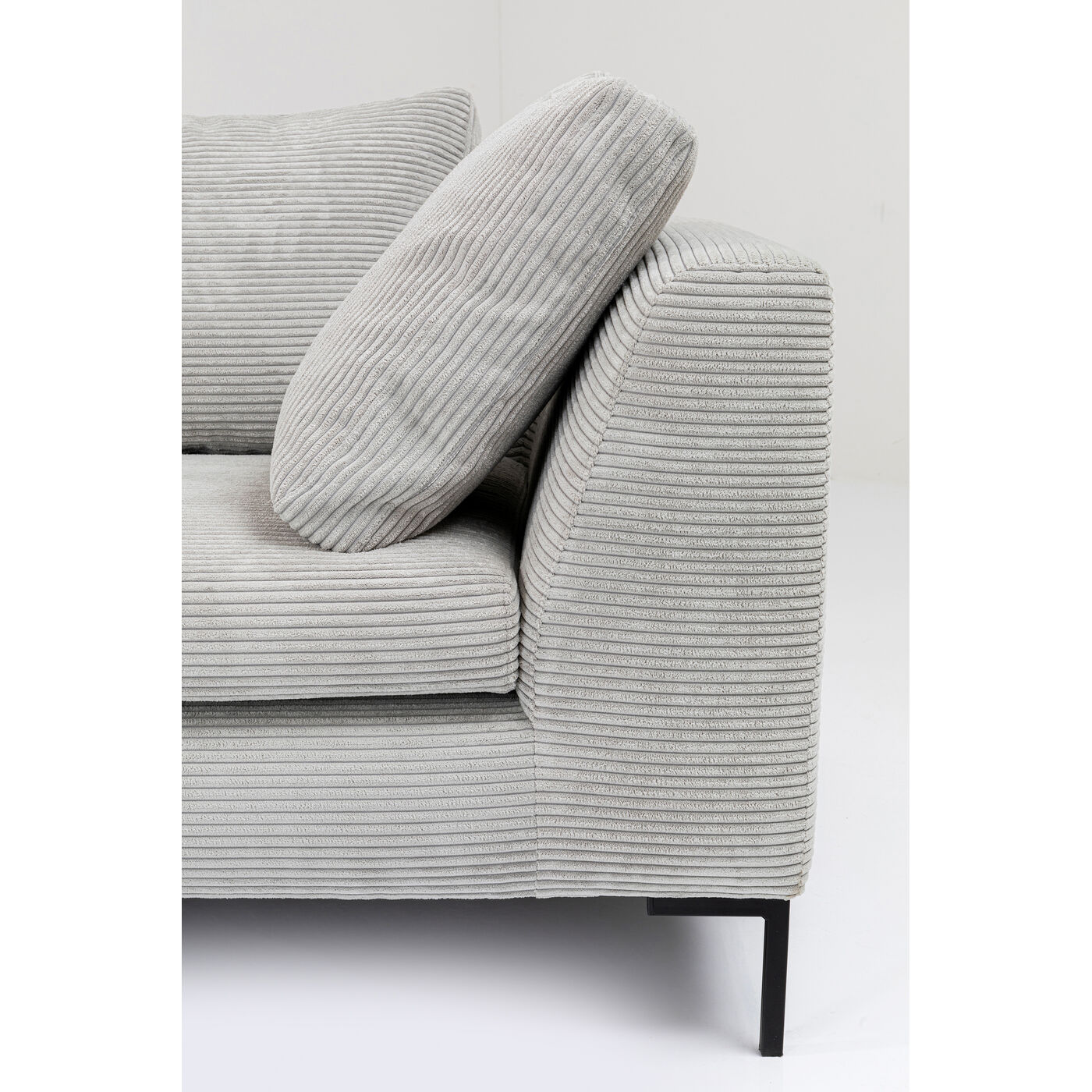Диван левосторонний угловой Gianni Cord Grey Left от KARE Design