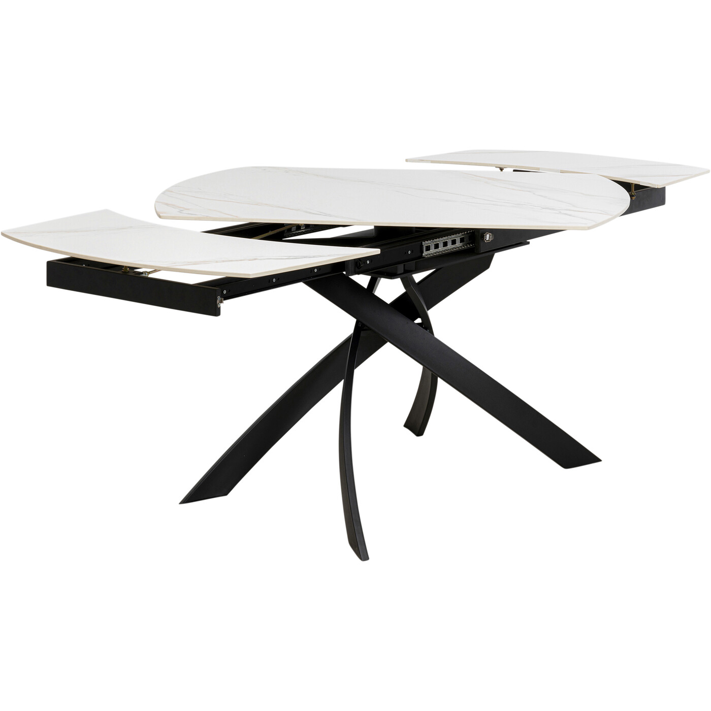 Стол раздвижной Twist Onyx 120(30+30)x90 см от KARE Design