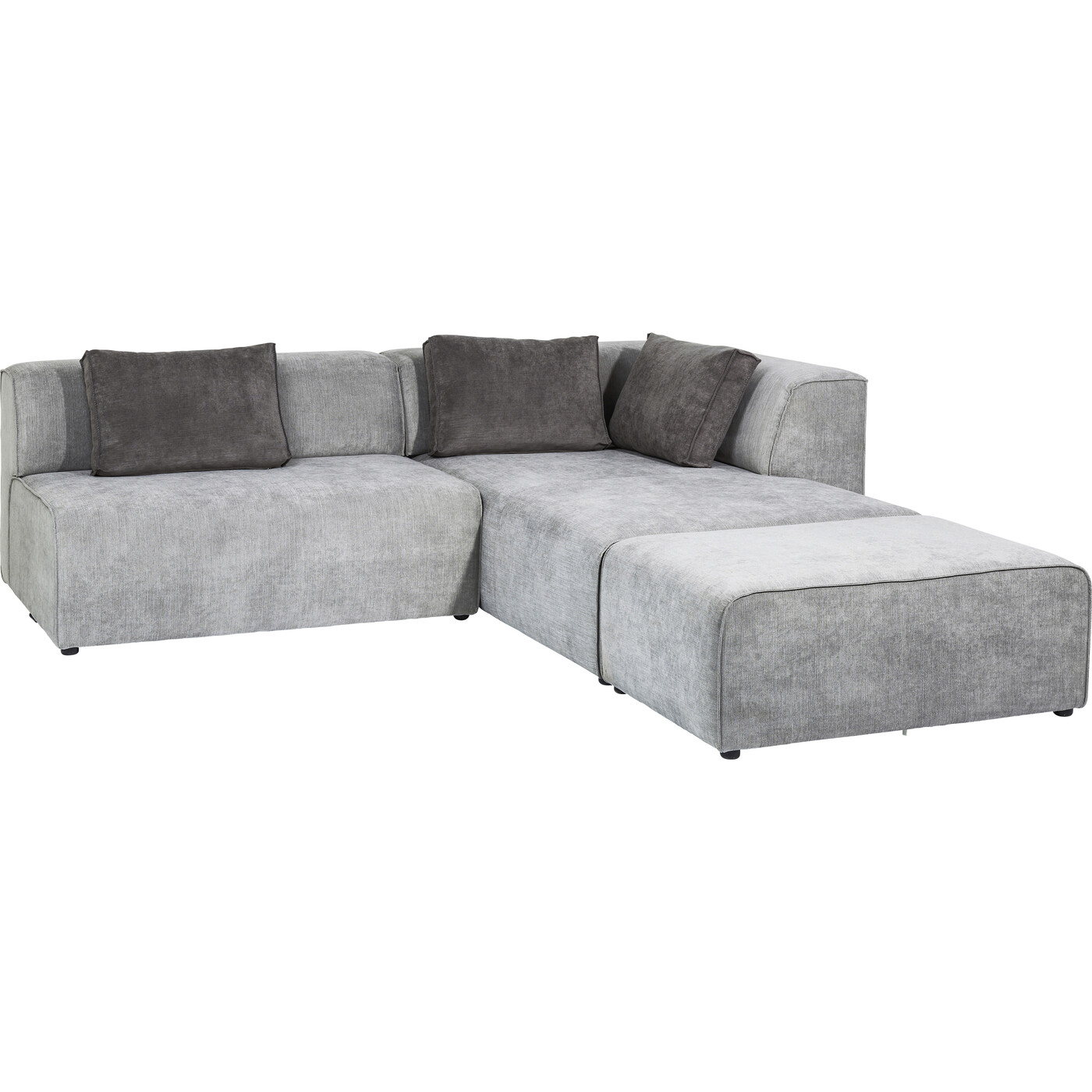 Диван угловой правосторонний Infinity Ottomane Right Grey от KARE Design