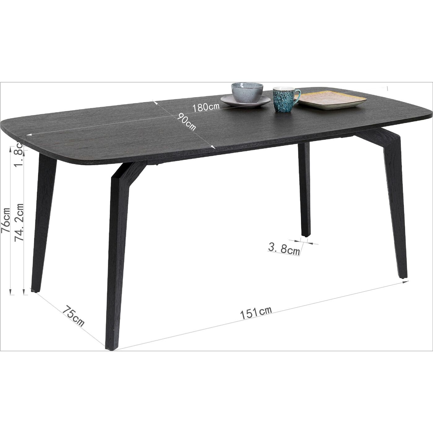 Стол Milano 180x90 см от KARE Design