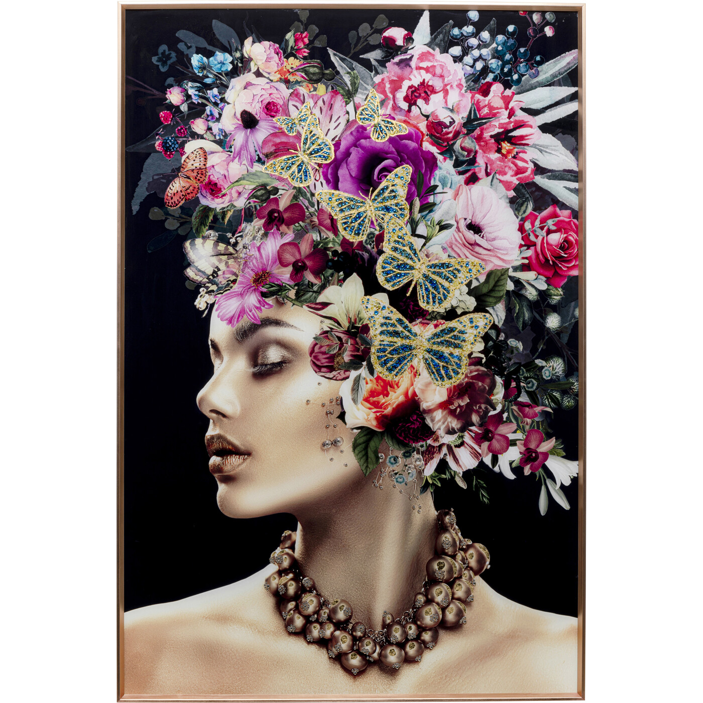 Картина в раме Muse Glamour «Гламурный портрет» 80x120 см от KARE Design