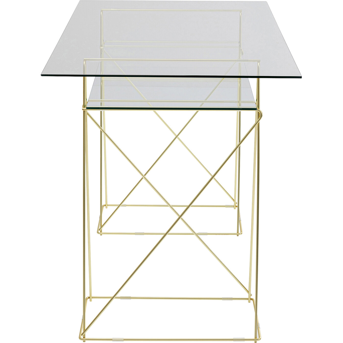 Стол Polar Brass matt 31x49 см (2 шт) от KARE Design