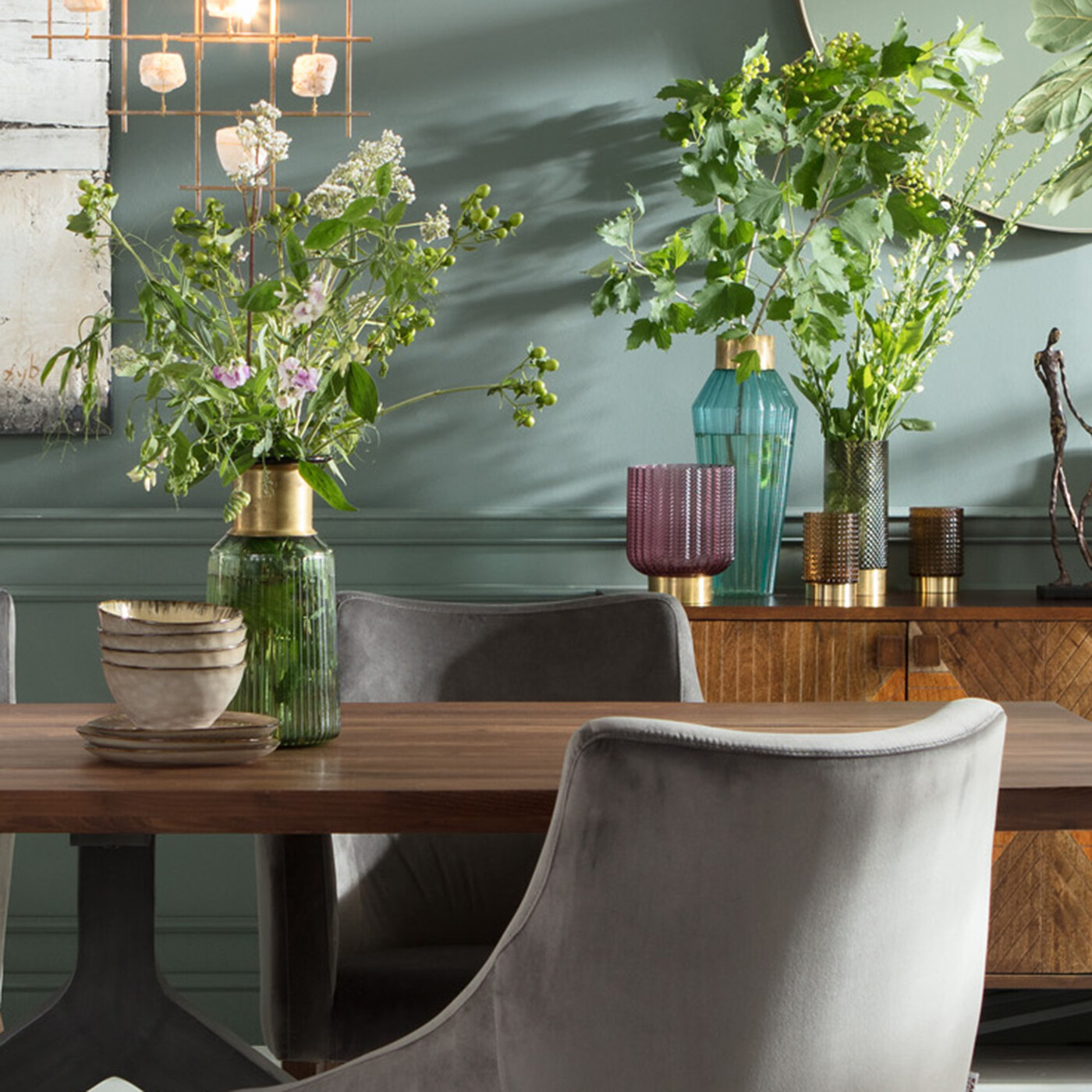 Ваза Barfly Green 30 см от KARE Design