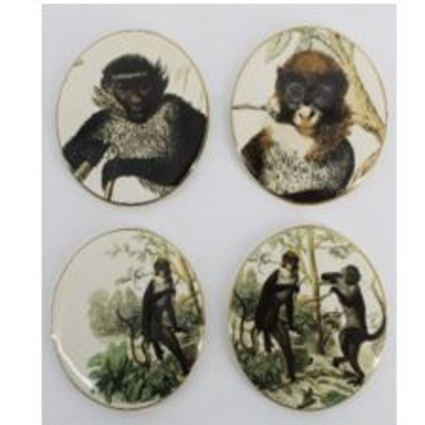 Подстаканники Monkey Dance Ø10cm (4/Set) от KARE Design
