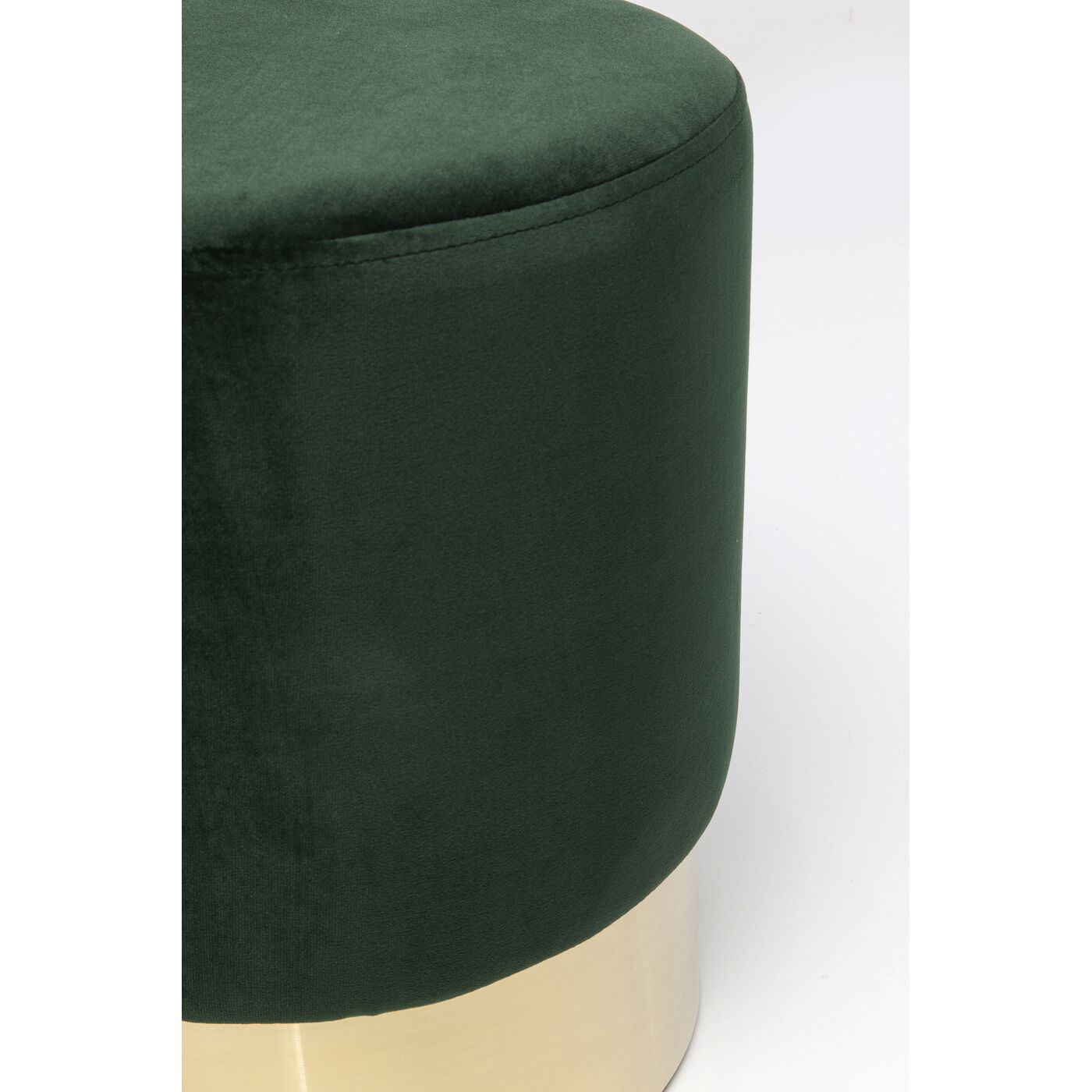 Пуф Cherry Dark Green Brass Ø35 см от KARE Design