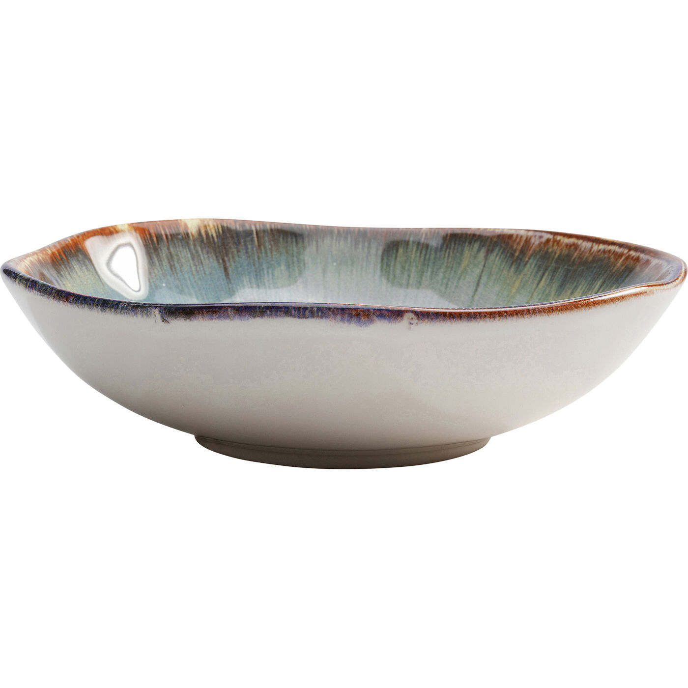 Тарелка глубокая Organic White Blue Ø20 см от KARE Design