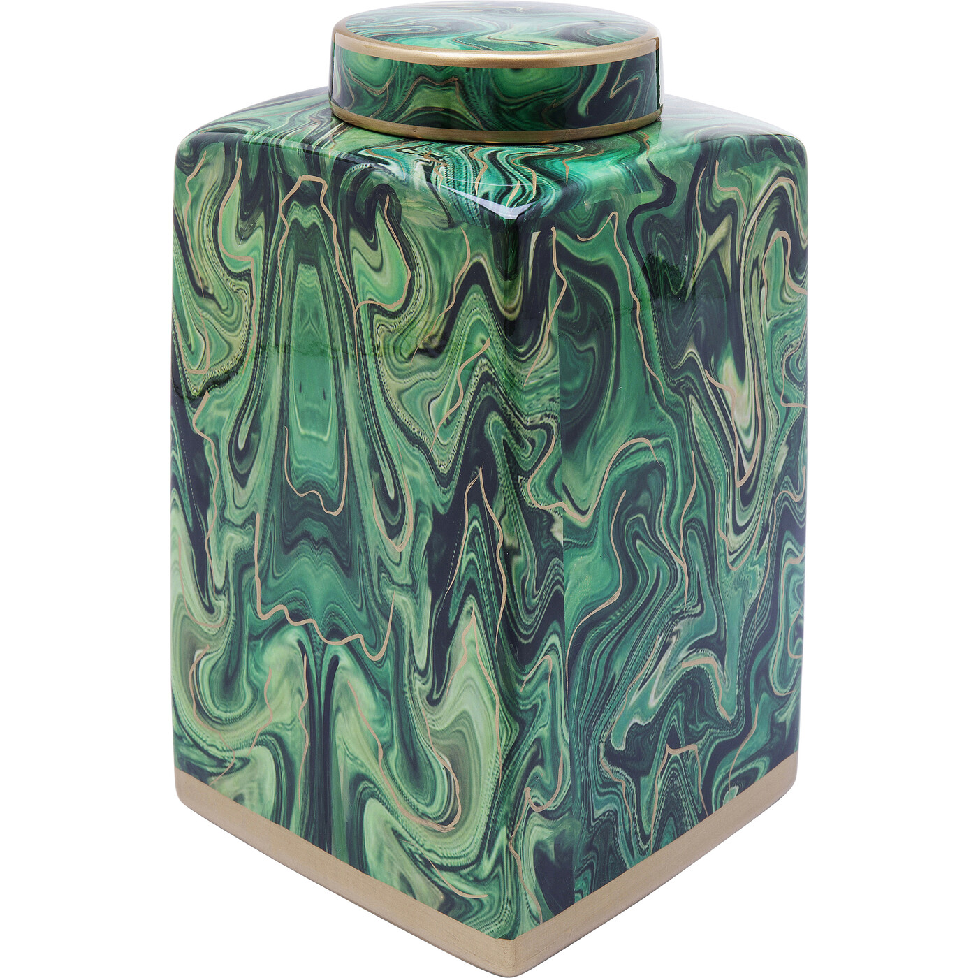 Банка декоративная Malachite «Малахит» 42 см от KARE Design