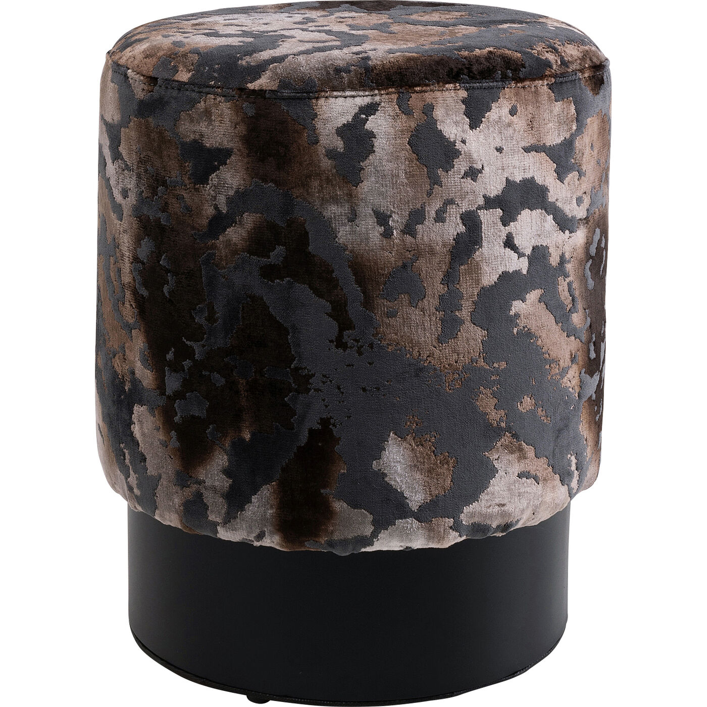 Пуф Cherry Astoria Grey Black Ø36cm Limited от KARE Design