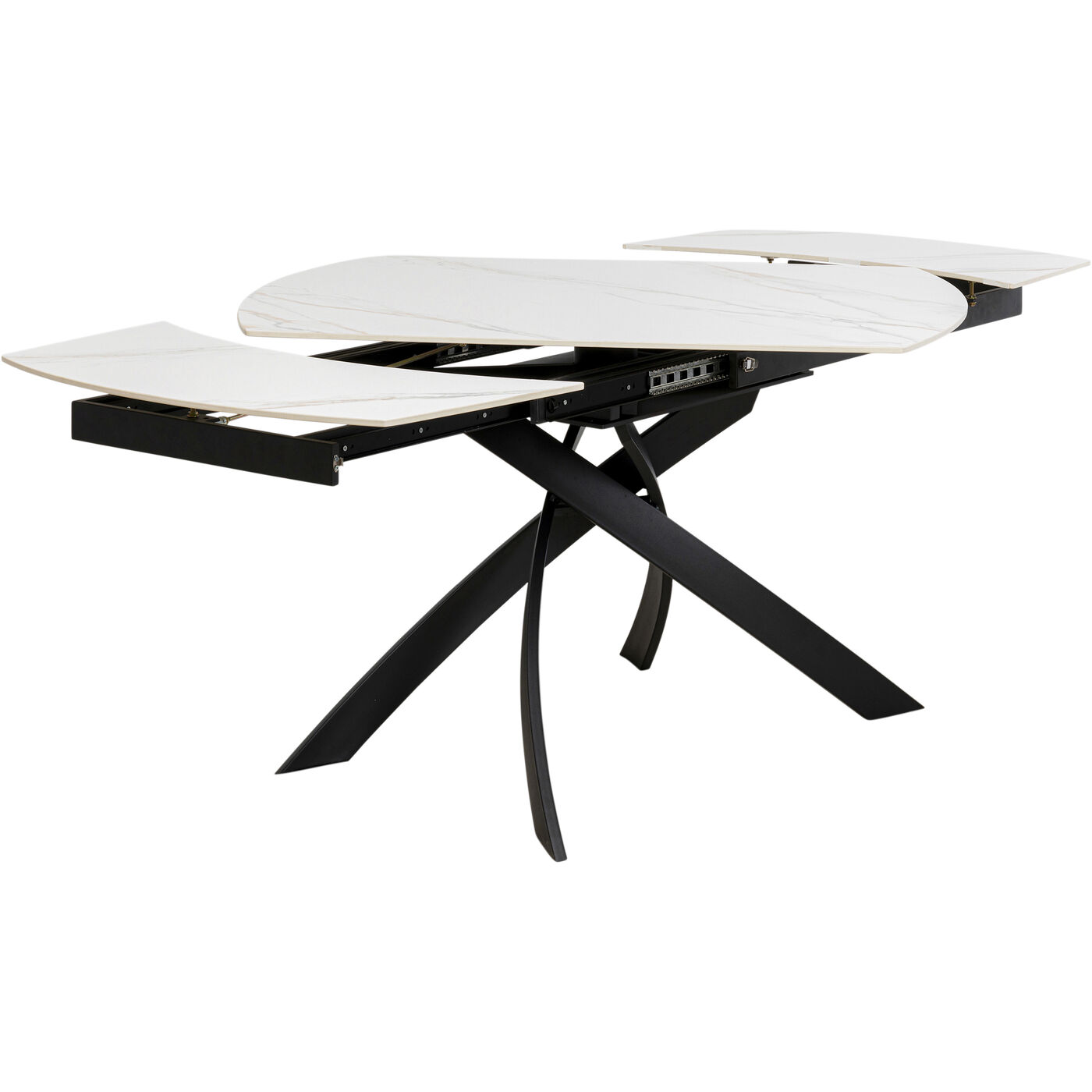 Стол раздвижной Twist Onyx 120(30+30)x90 см от KARE Design