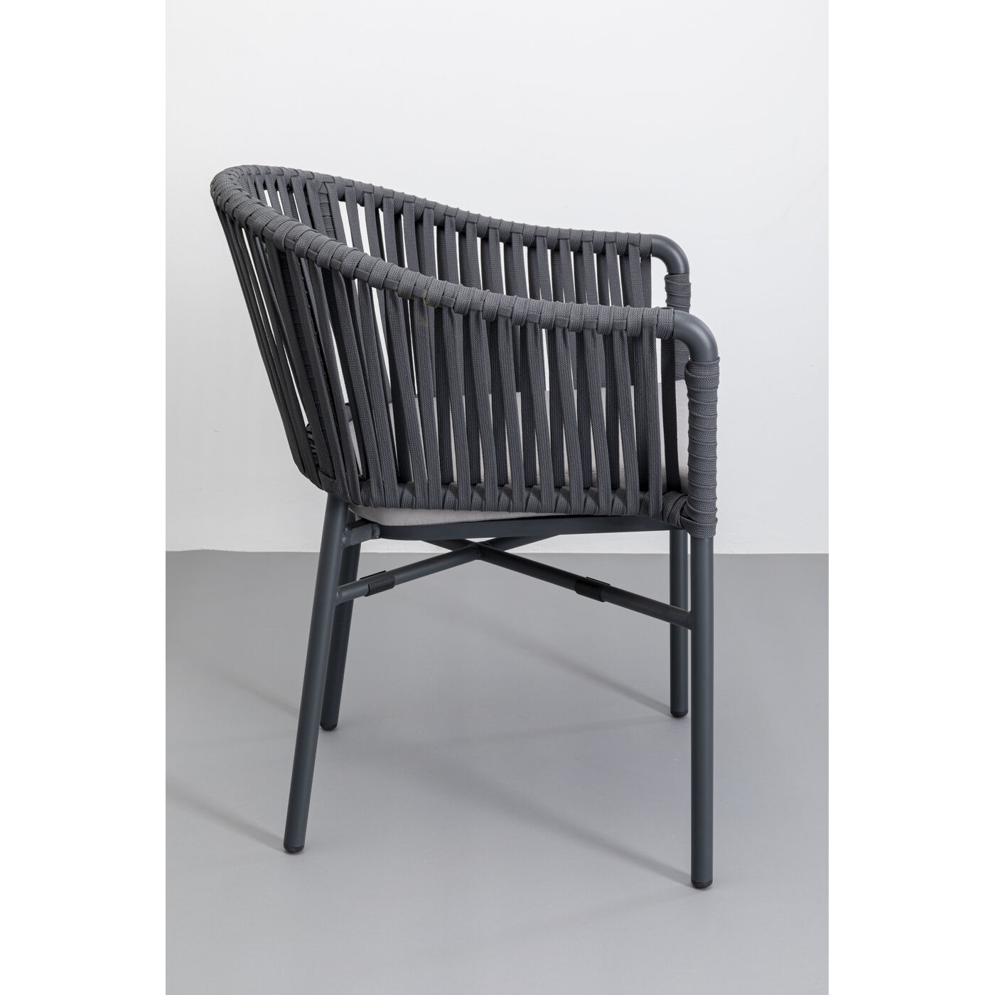 Стул с подлокотниками Santanyi Dark Grey от KARE Design