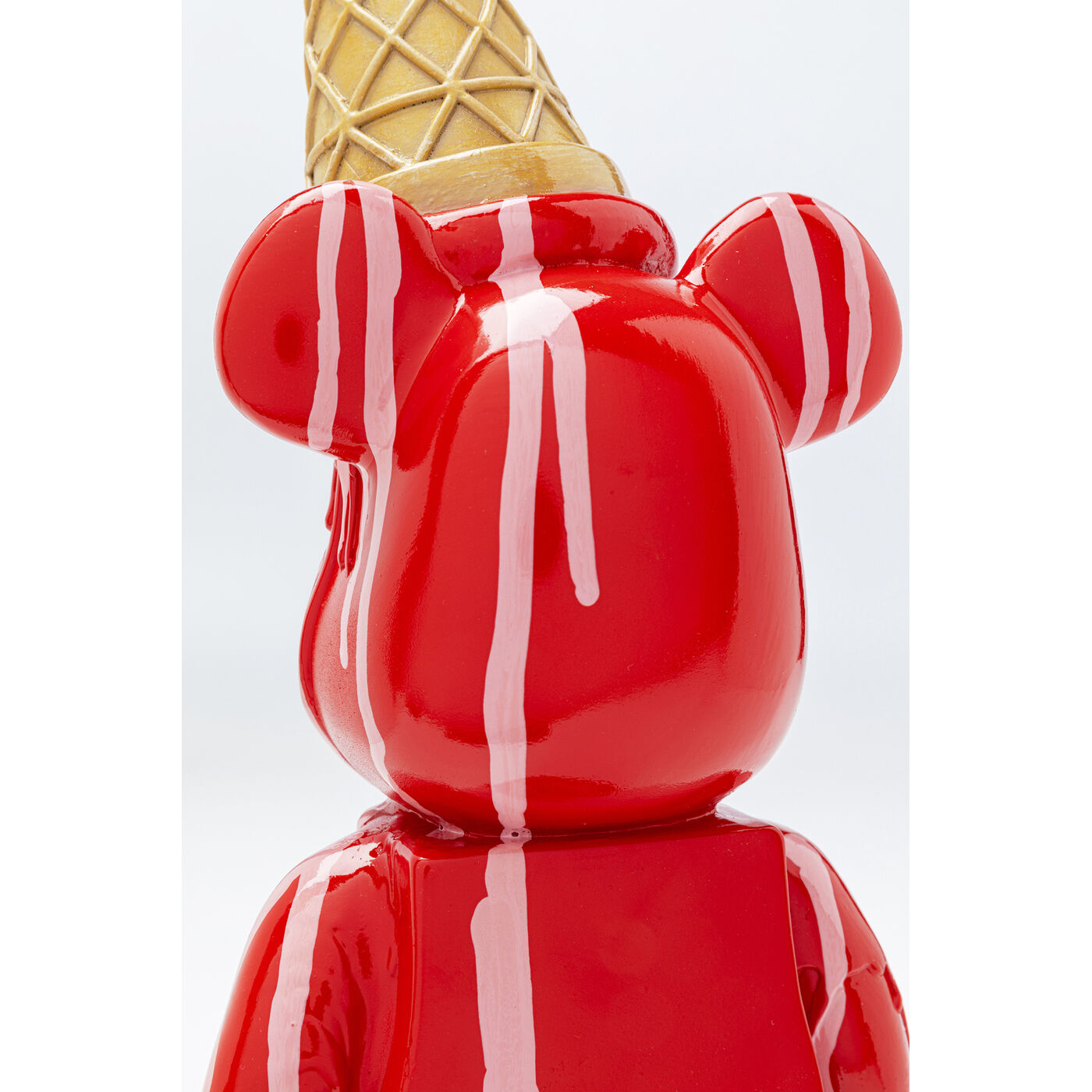 Фигура декоративная Gelato Bear «Мишка с мороженым» 40 см, Красный от KARE Design