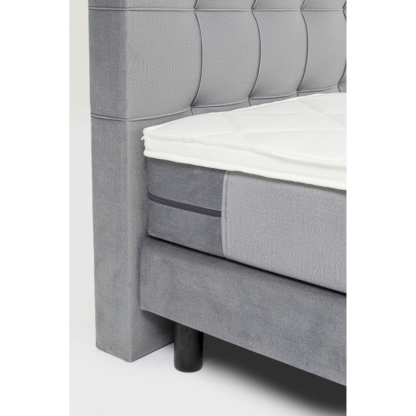 Кровать Boxspring с пружинным матрасом Benito Star Grey 180x200 см от KARE Design