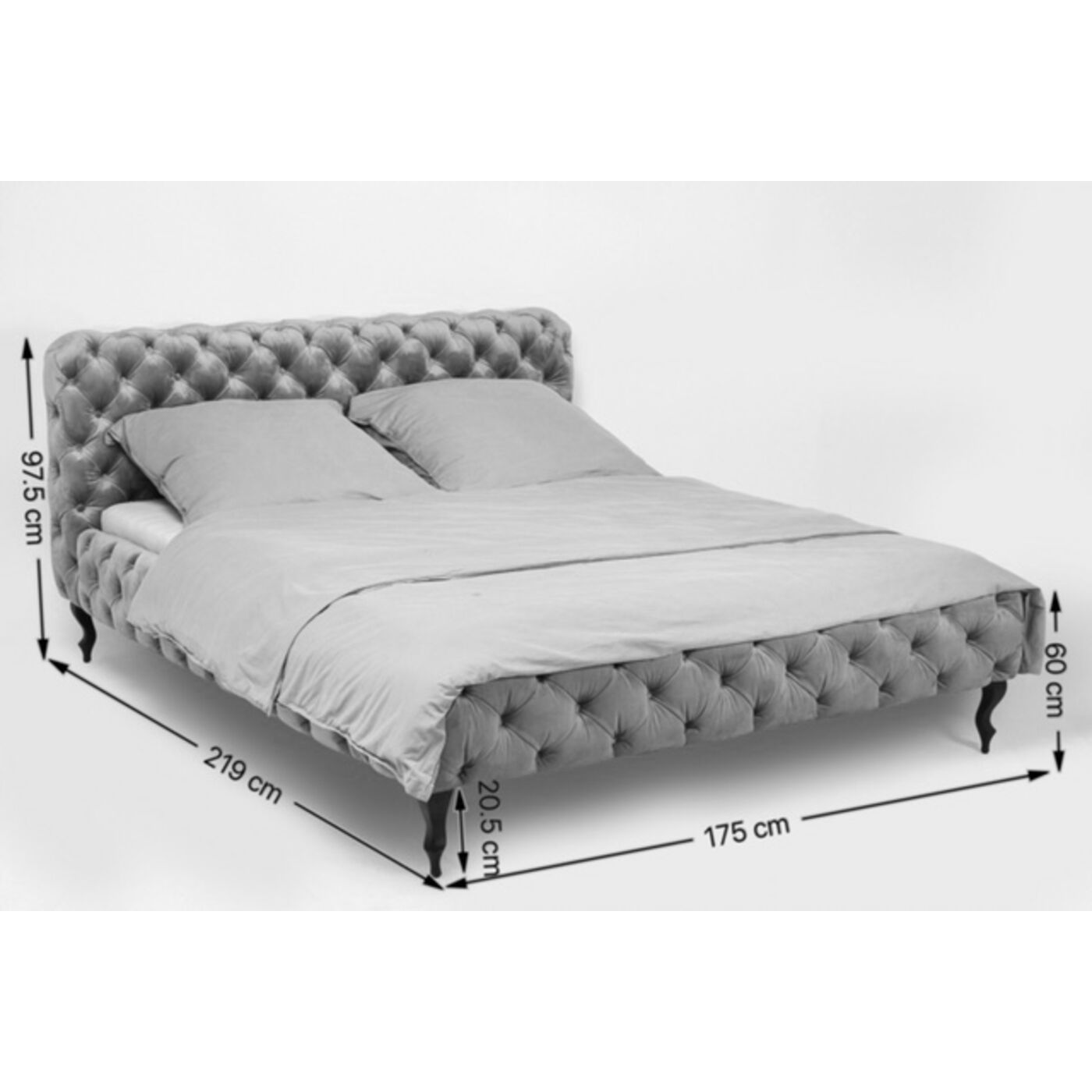 Кровать (каркас) Desire Velvet Rose 180x200 см от KARE Design