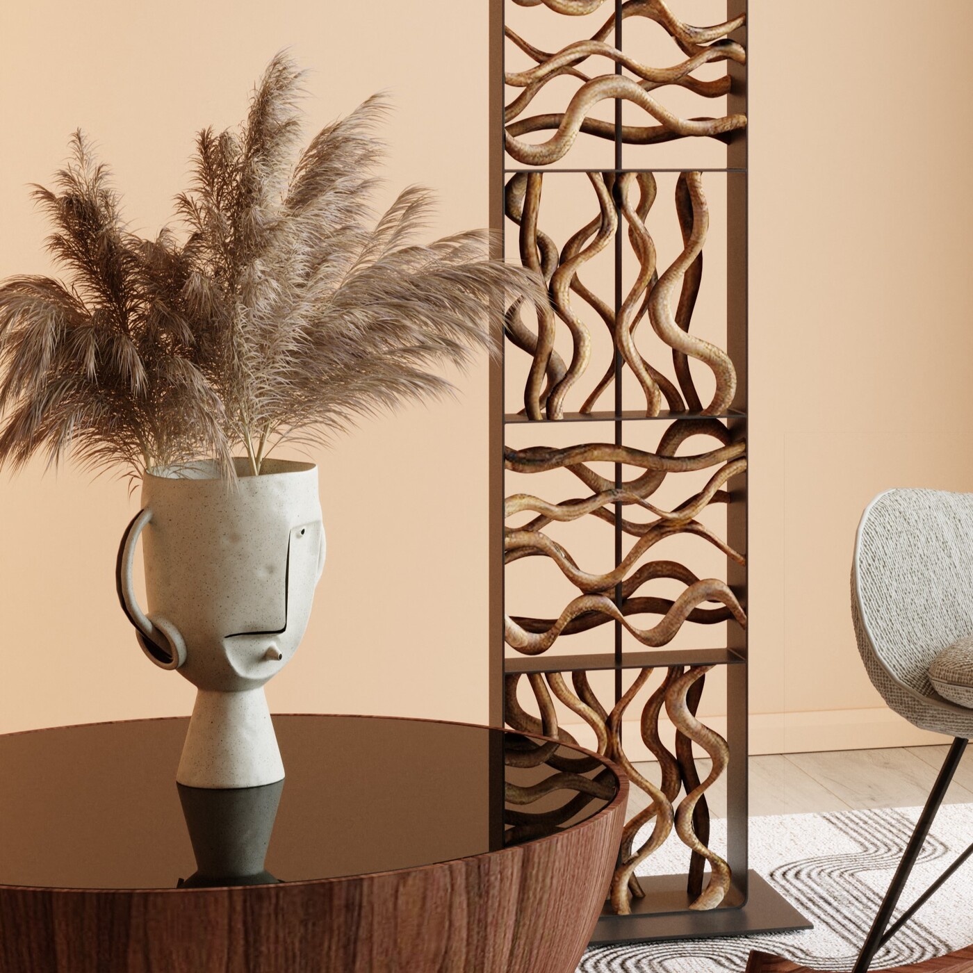 Ваза Face Pot «Лицо» 30 см от KARE Design