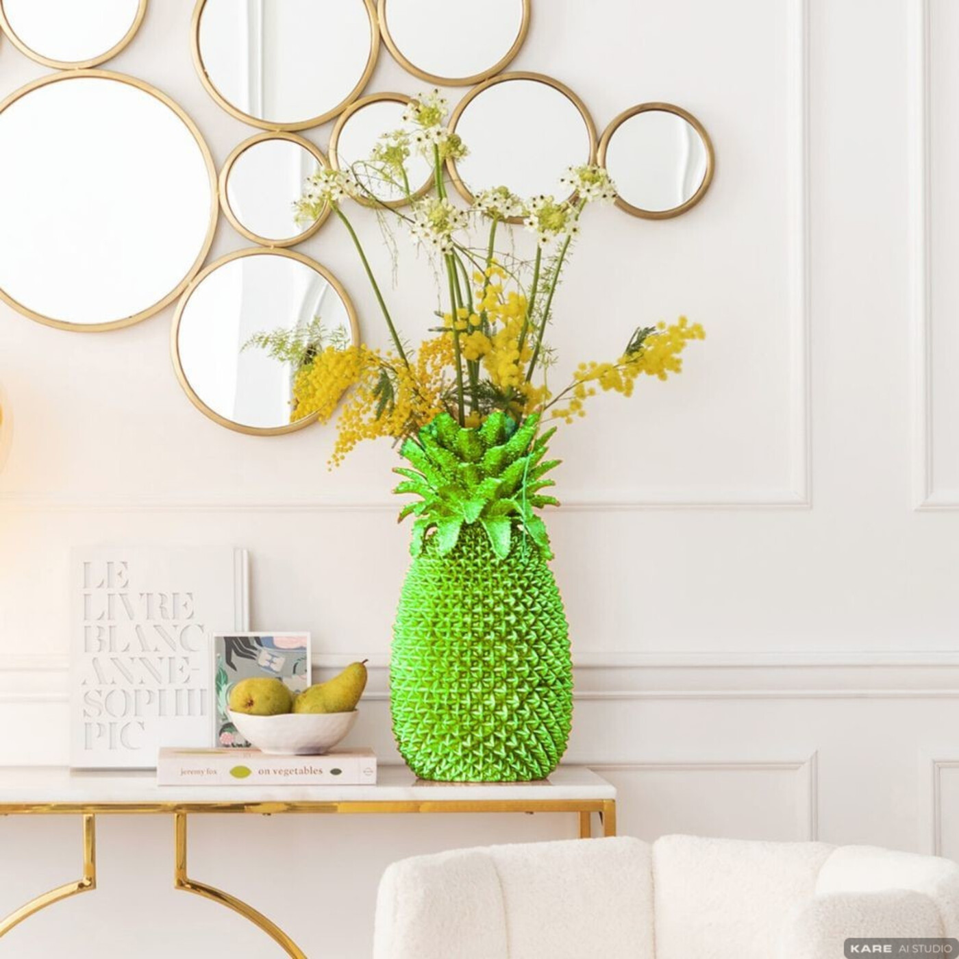 Ваза Pineapple Green 30 см от KARE Design